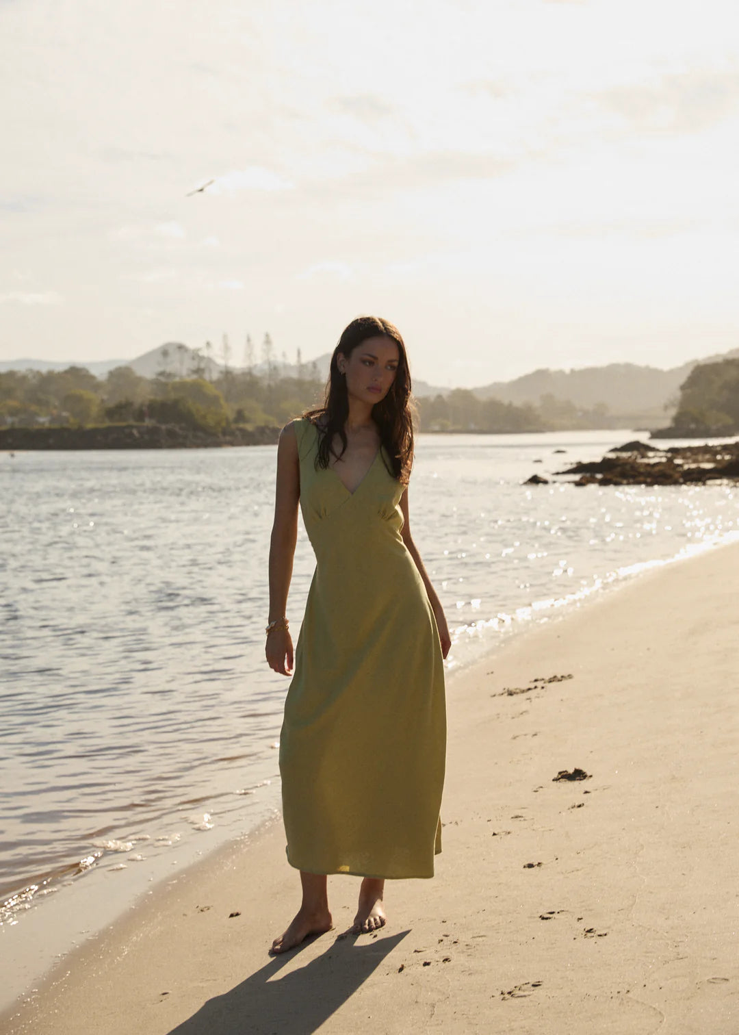 Amaya Maxi Dress - Lemongrass