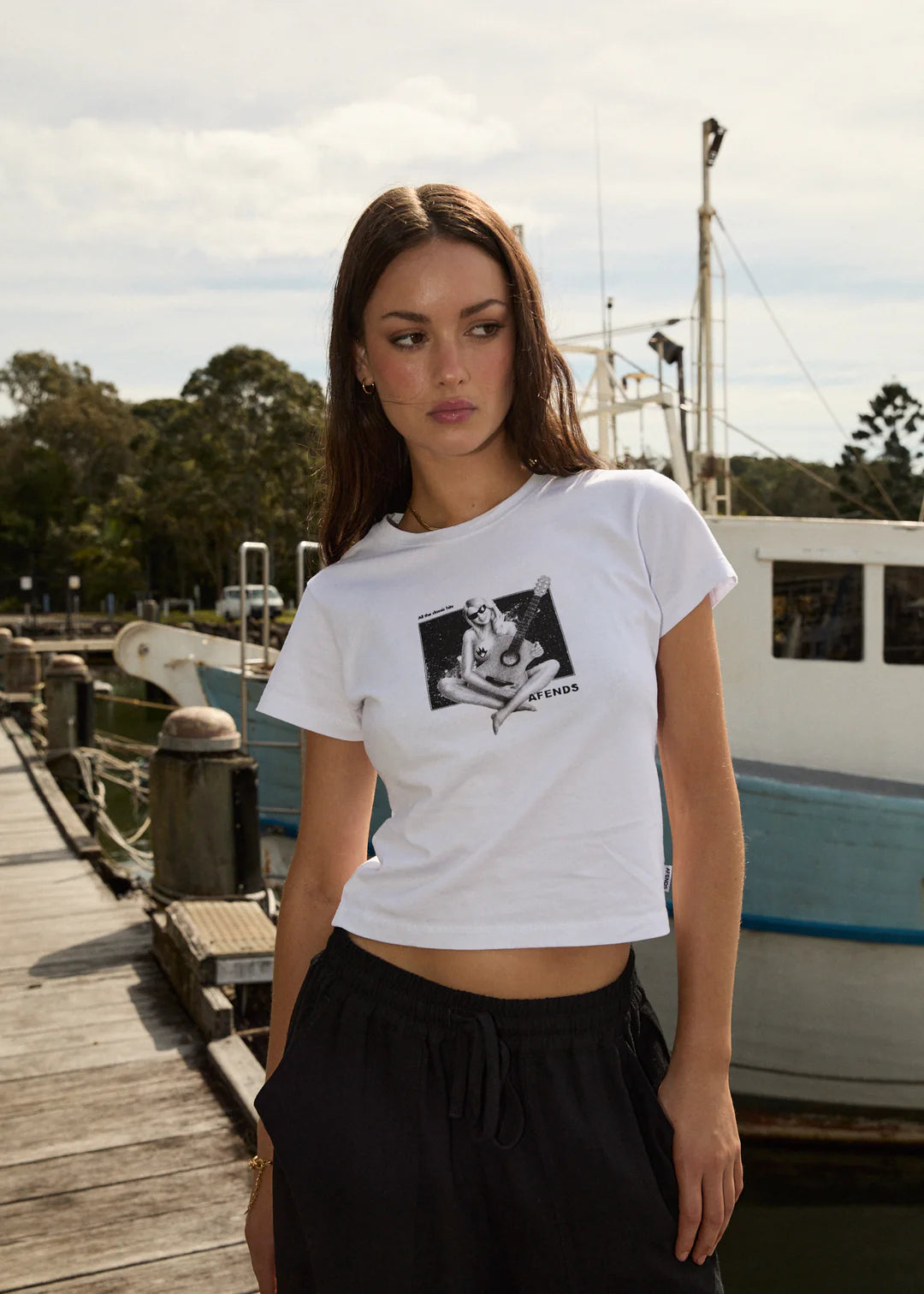 Classic Hits - Baby Tee - White