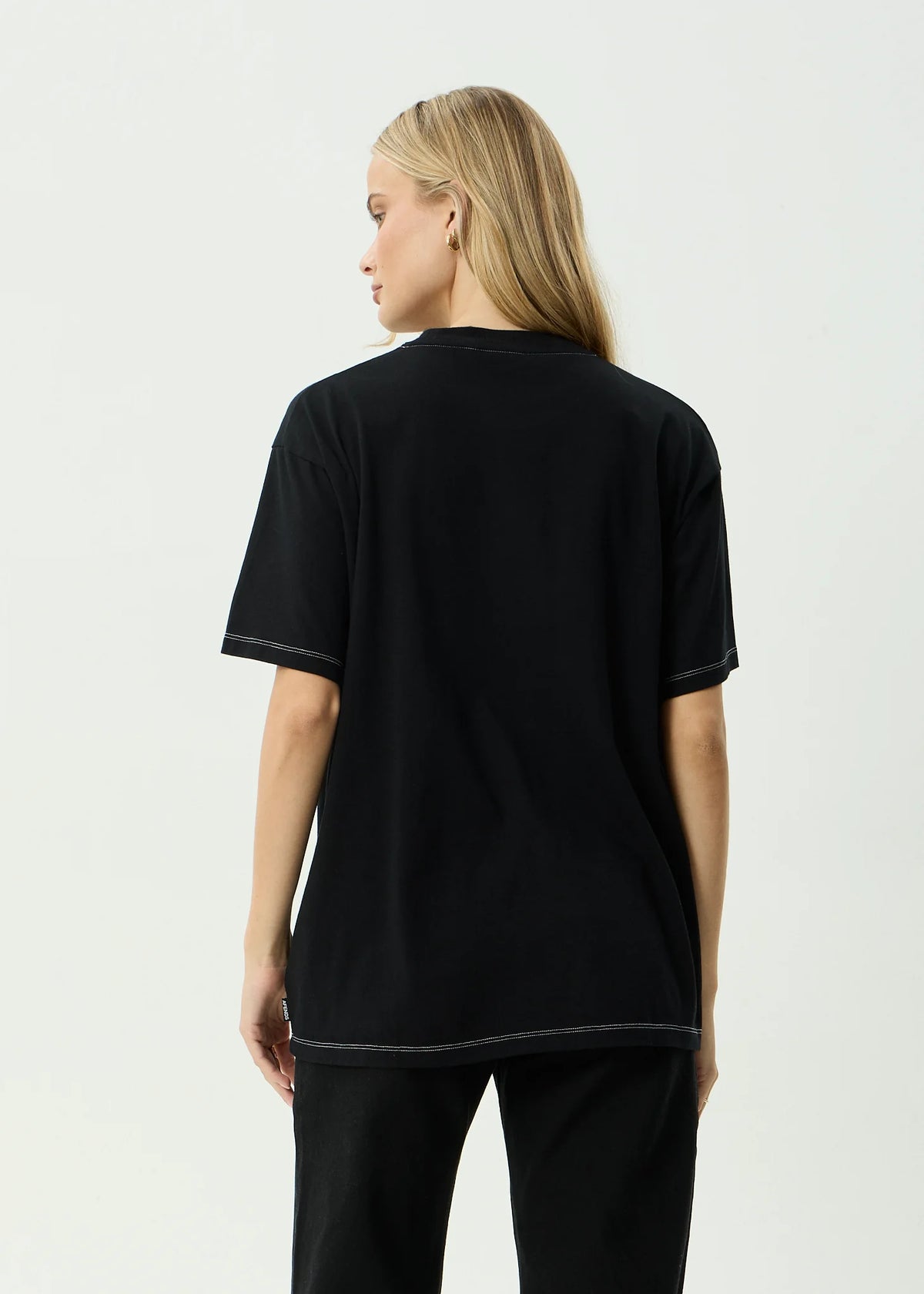 Have A Good Day Oversized Tee - Black