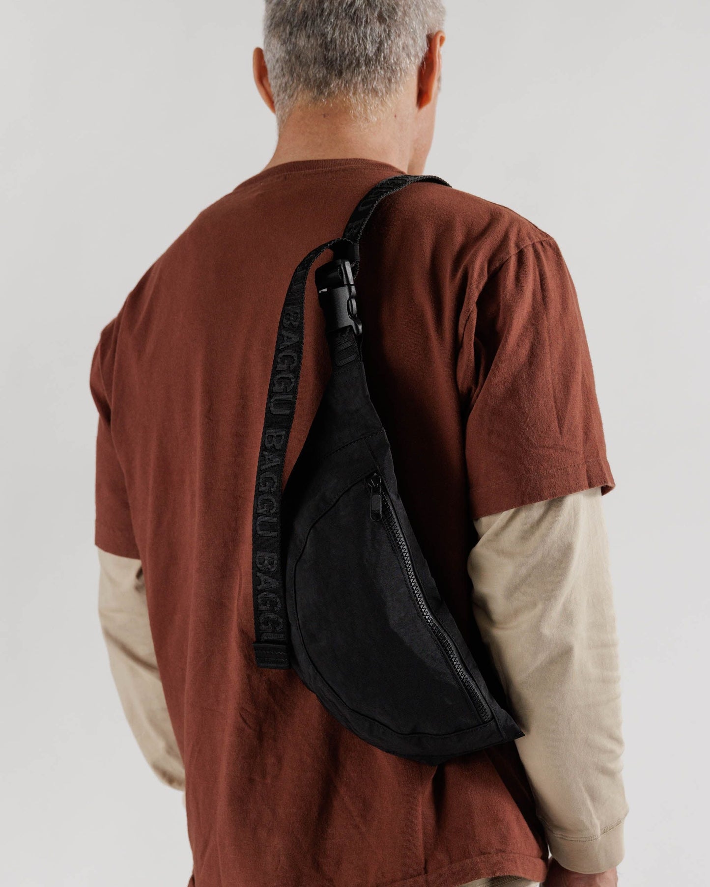 Crescent Fanny Pack - Black