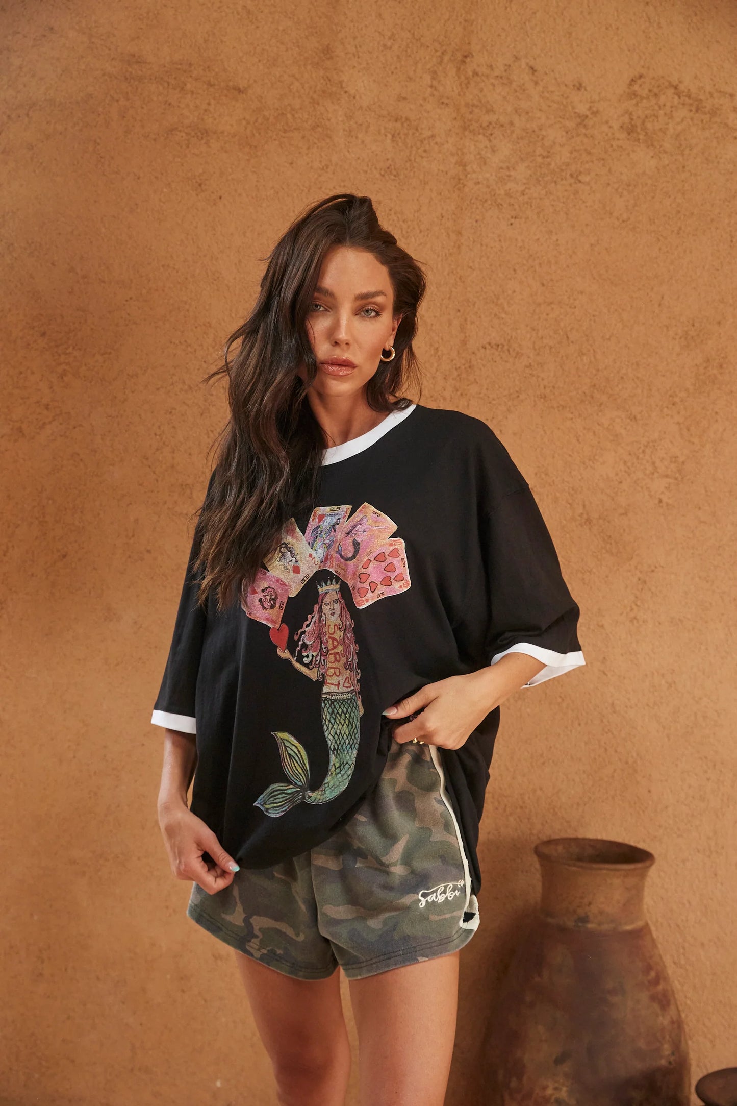 The Lucky Mermaid Tee - Black