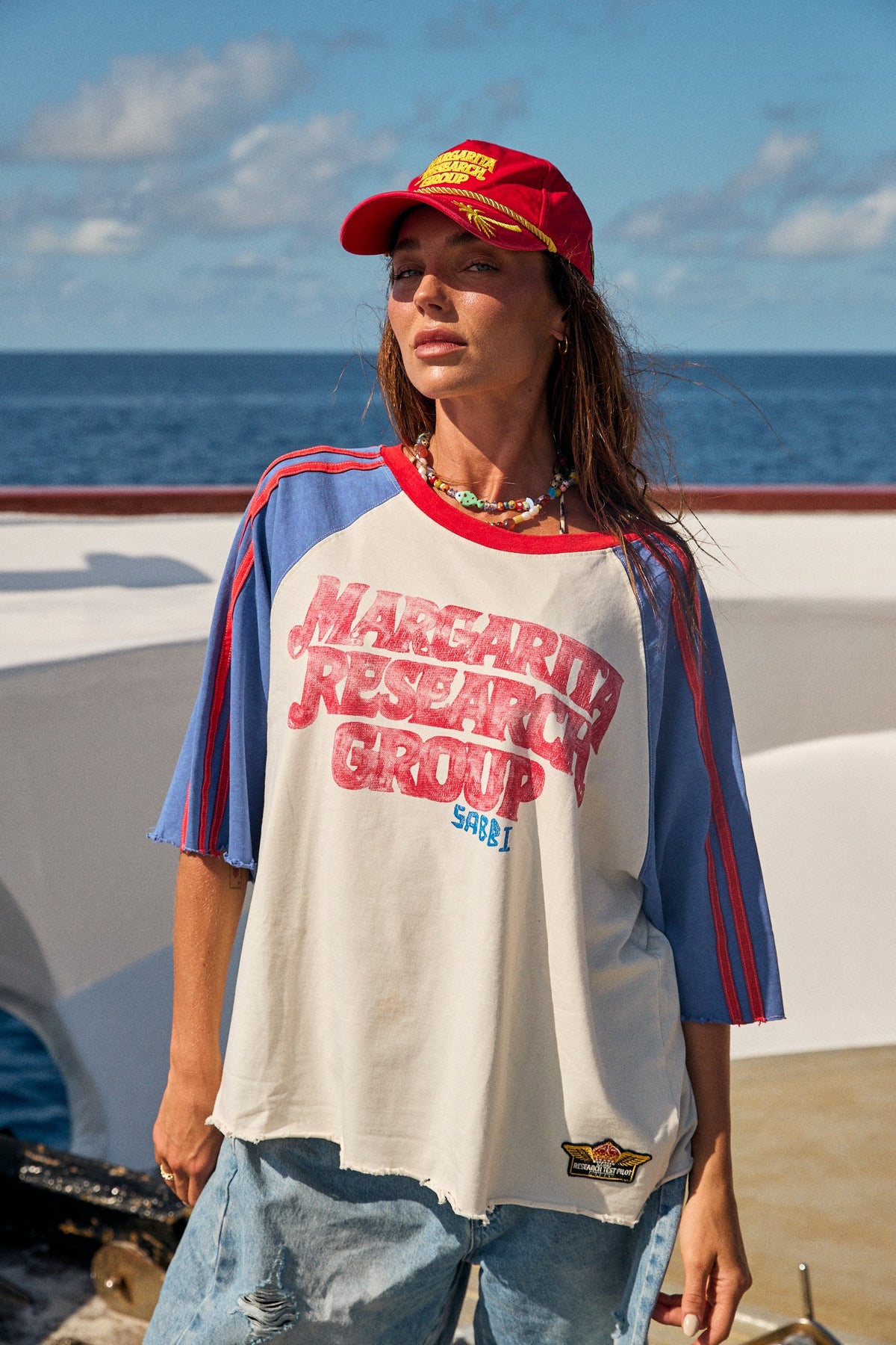 Sabbi Margie Research Group Tee - Royal - NZ | Everyone’s Store Raglan