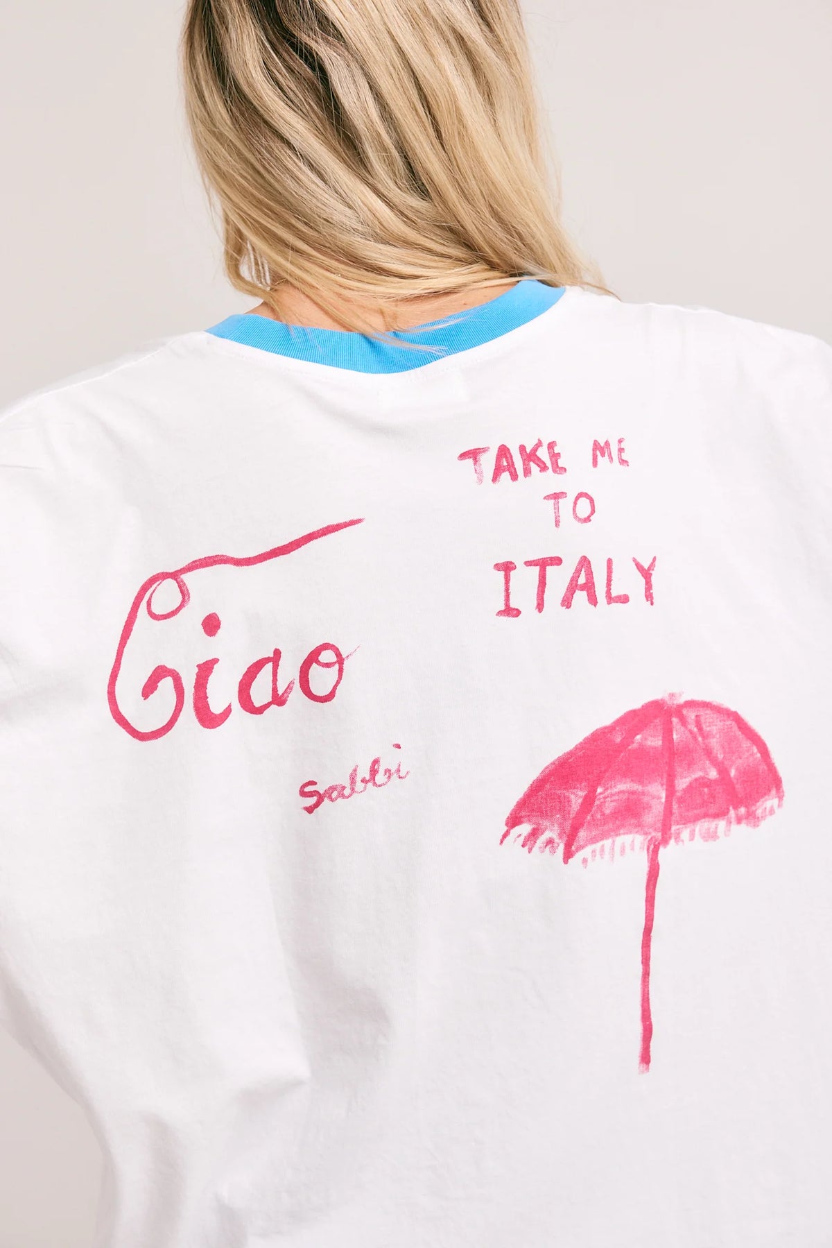 Feed Me Pasta Tee - White