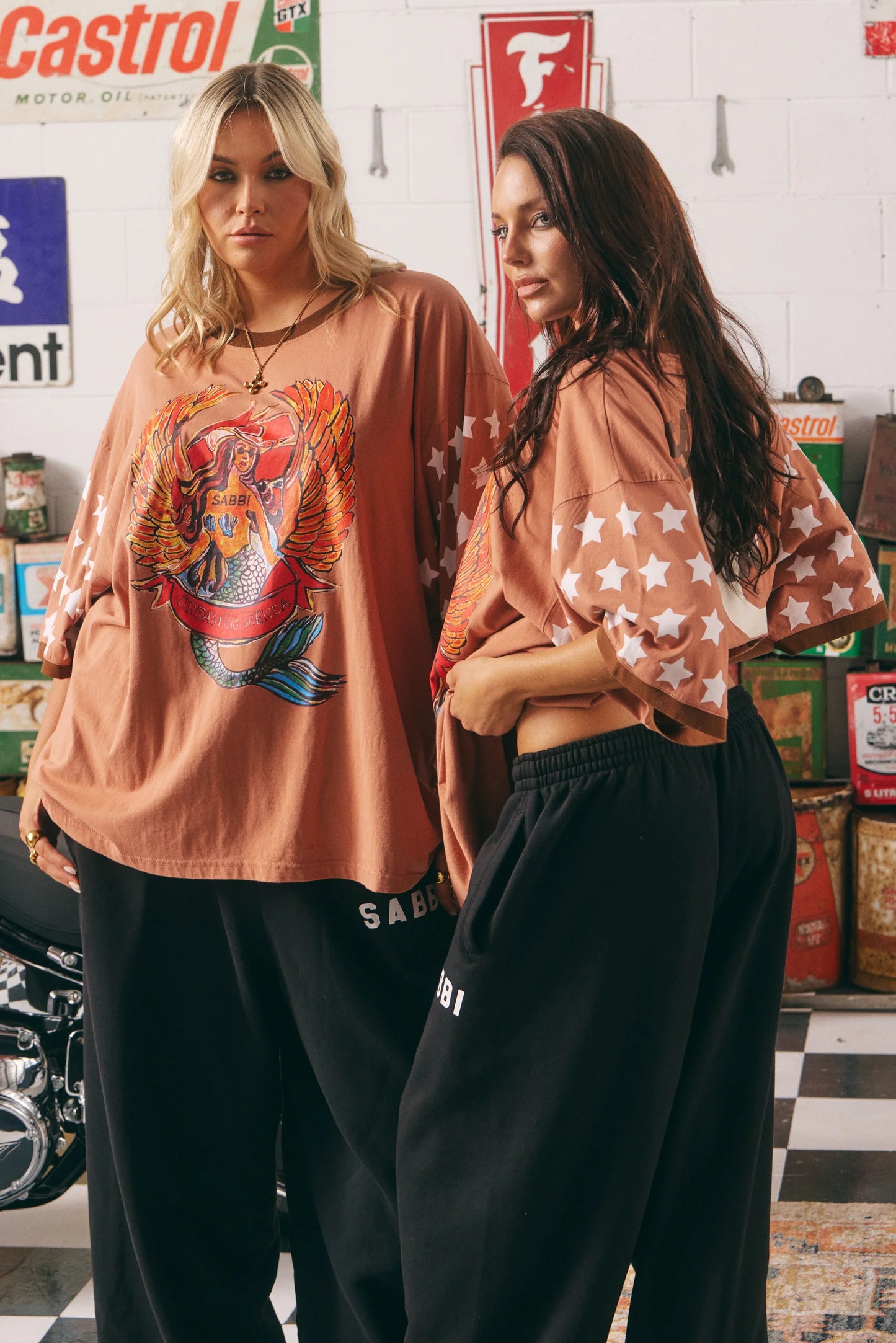 The Very Oversized Vintage Dream Big Brenda Tee - Clay