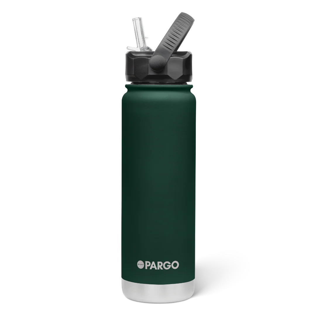 750ml Pargo Bottle - Straw Lid - Forest Green