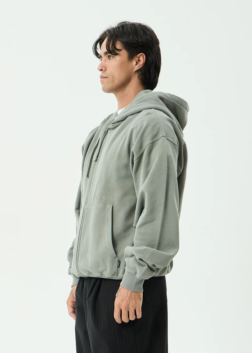 Genesis Boxy Zip Hood - Washed Sycamore