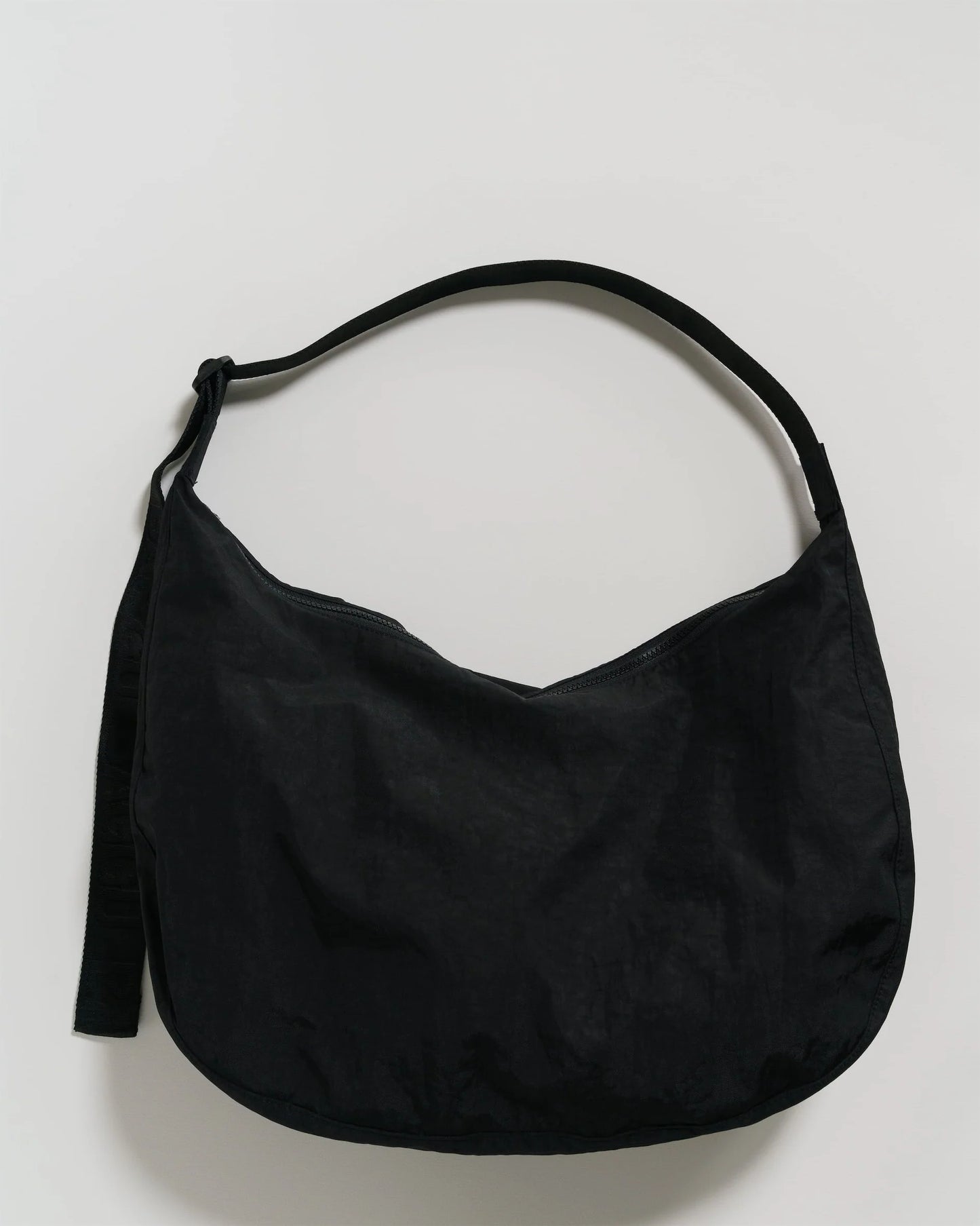 Large Nylon Crescent Bag - Black