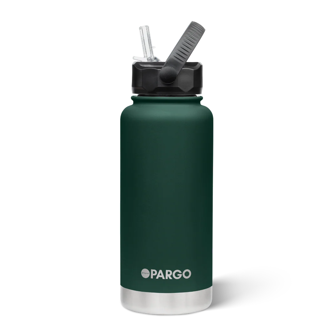 950ml Pargo Bottle - Straw Lid - Forest Green