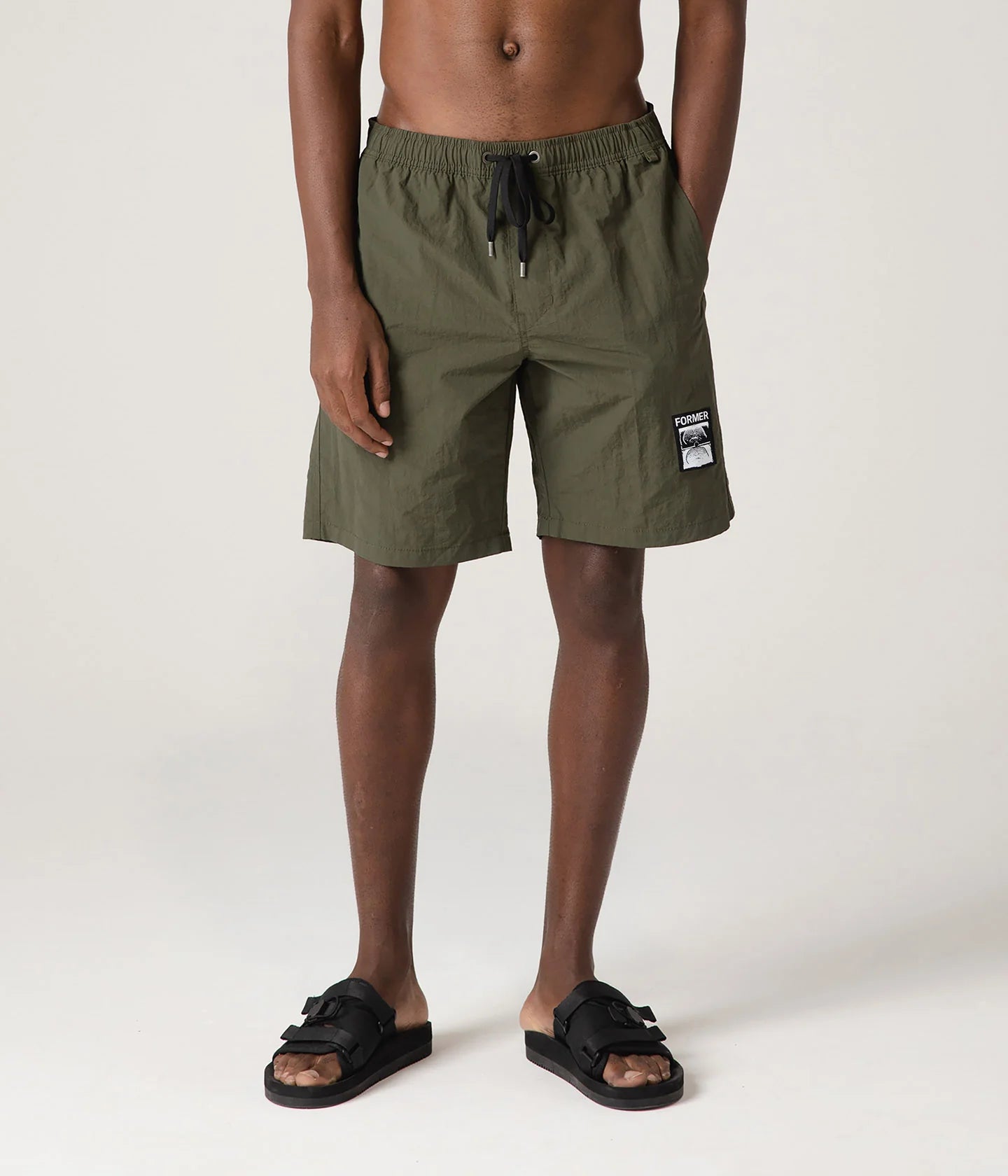 Swans Baggy Swim Trunk - Deep Olive