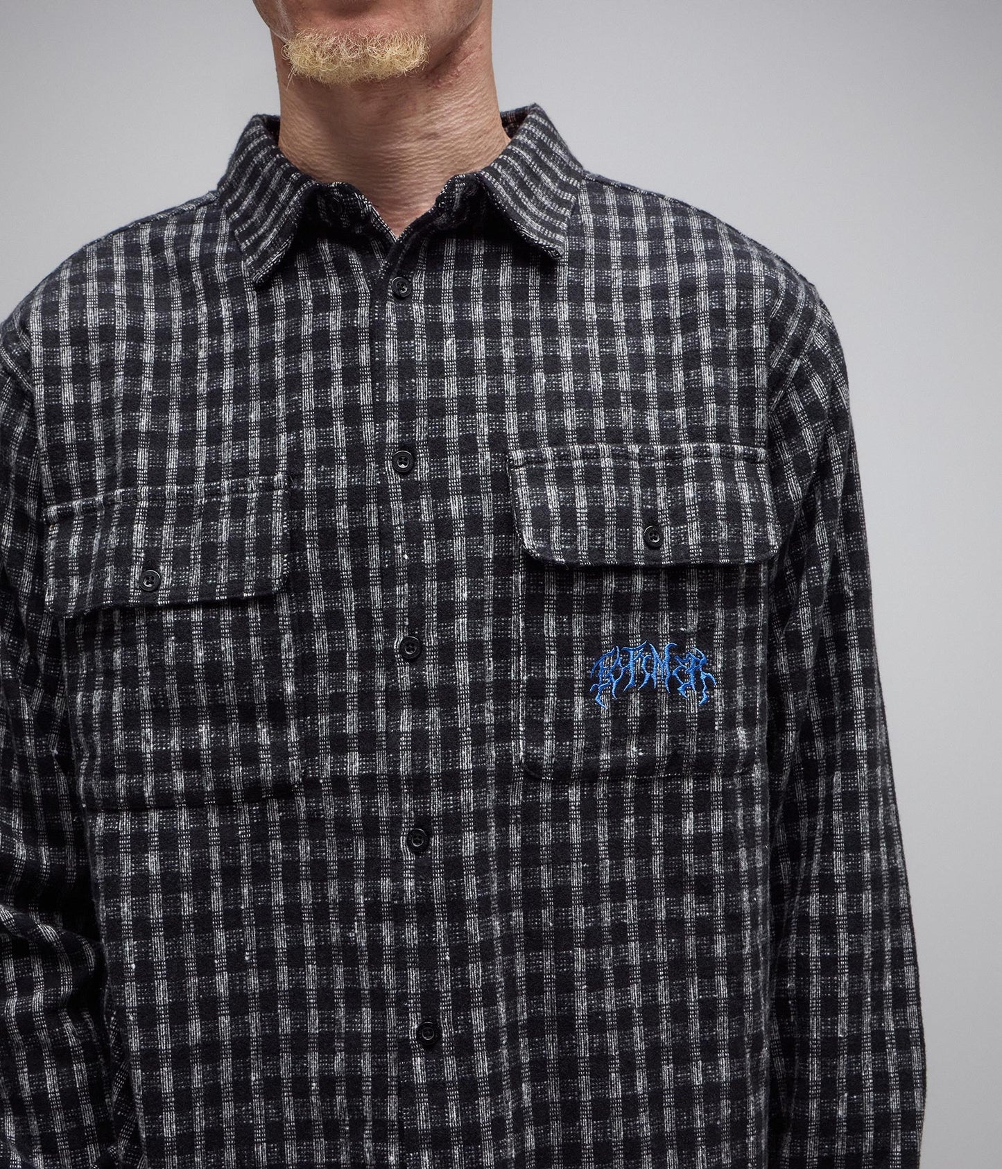 Vivian Flannel LS Shirt - Worn Black