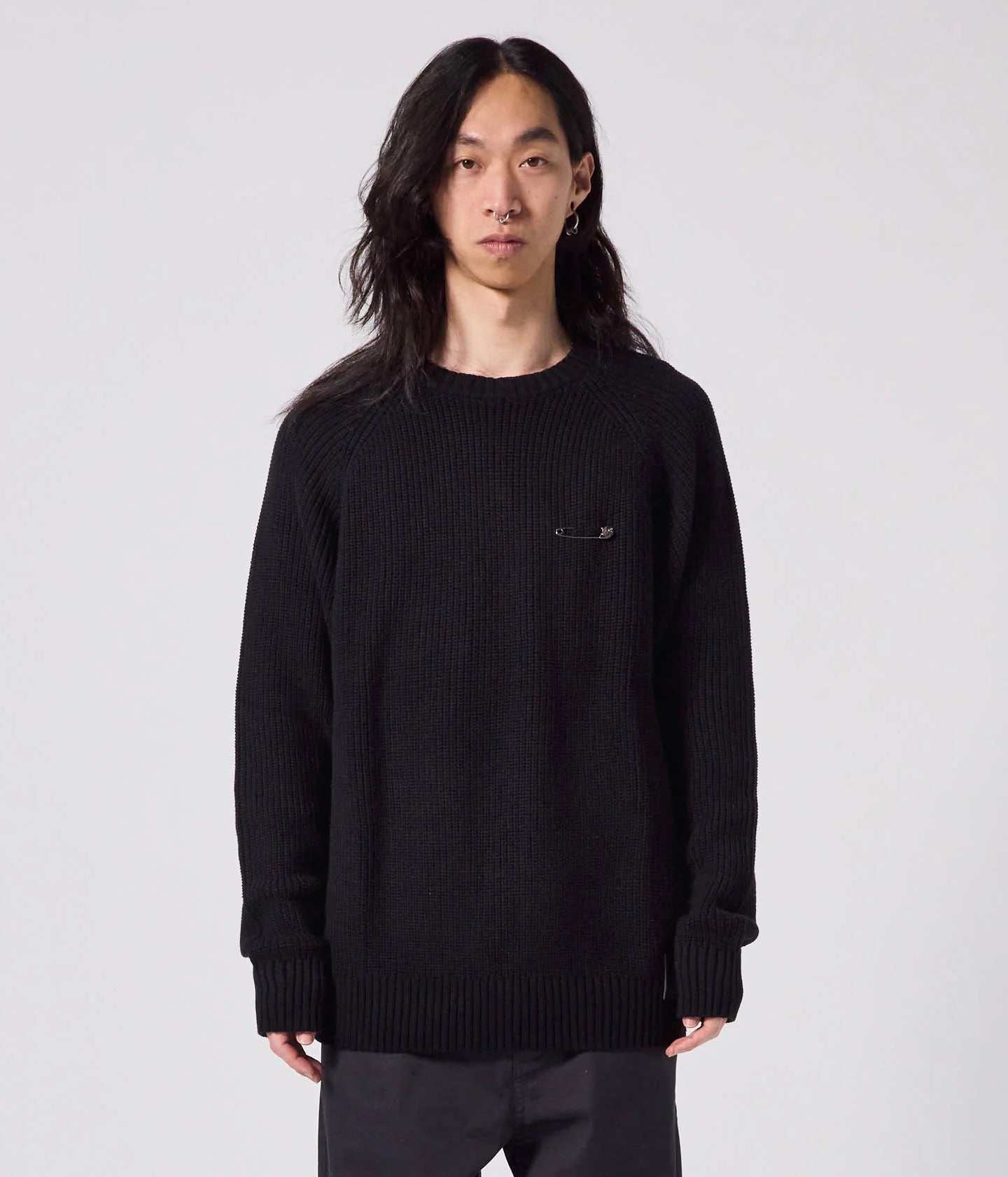 System Knit Crew - Black