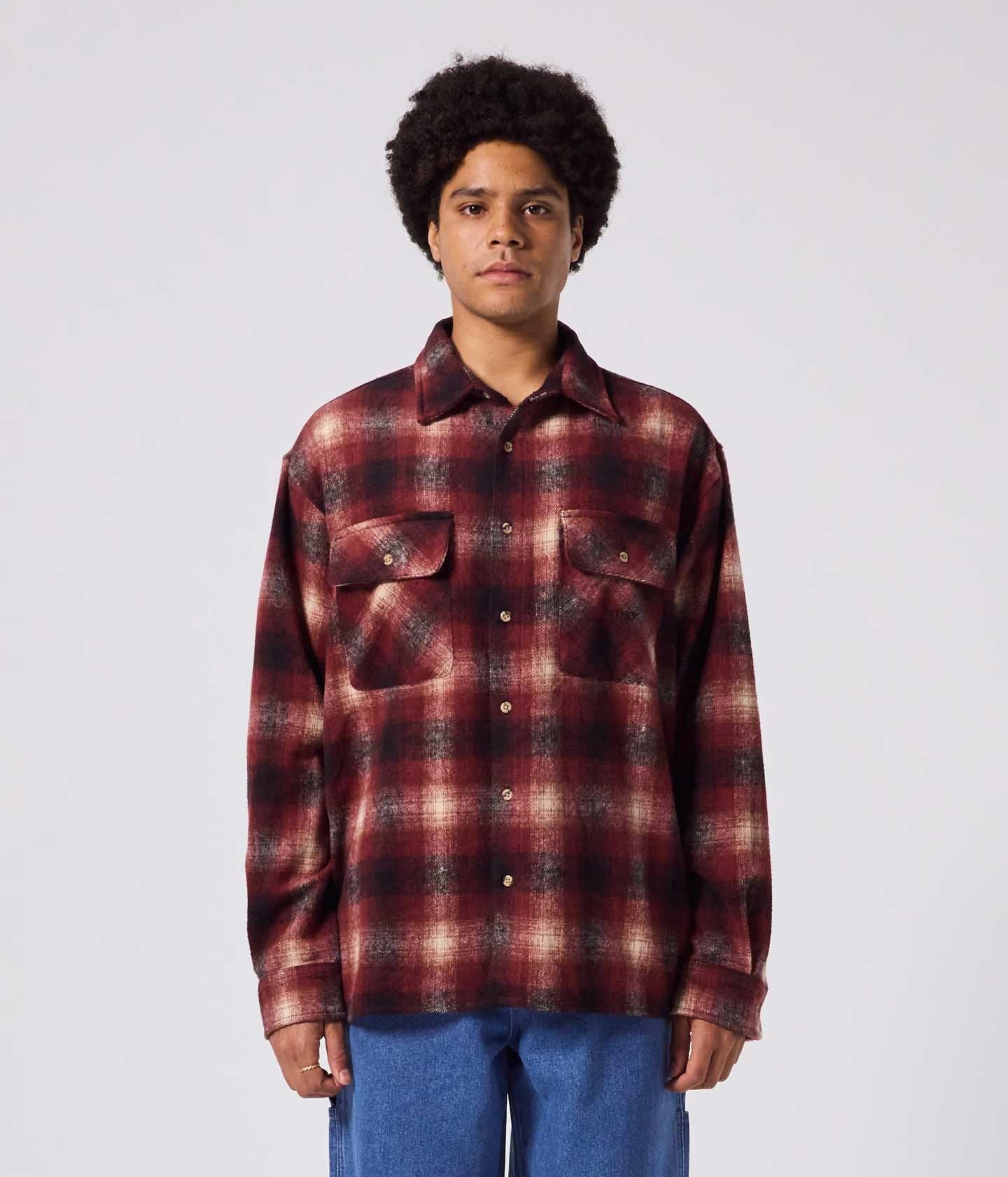 Manners Flannel LS Shirt - Red