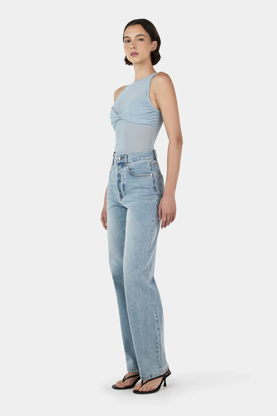 Halsey Mesh Top - Blue