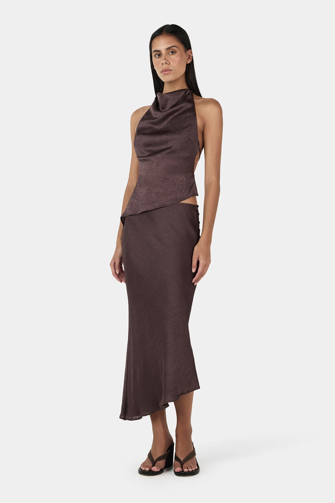 Lucie Asym Skirt - Mulberry