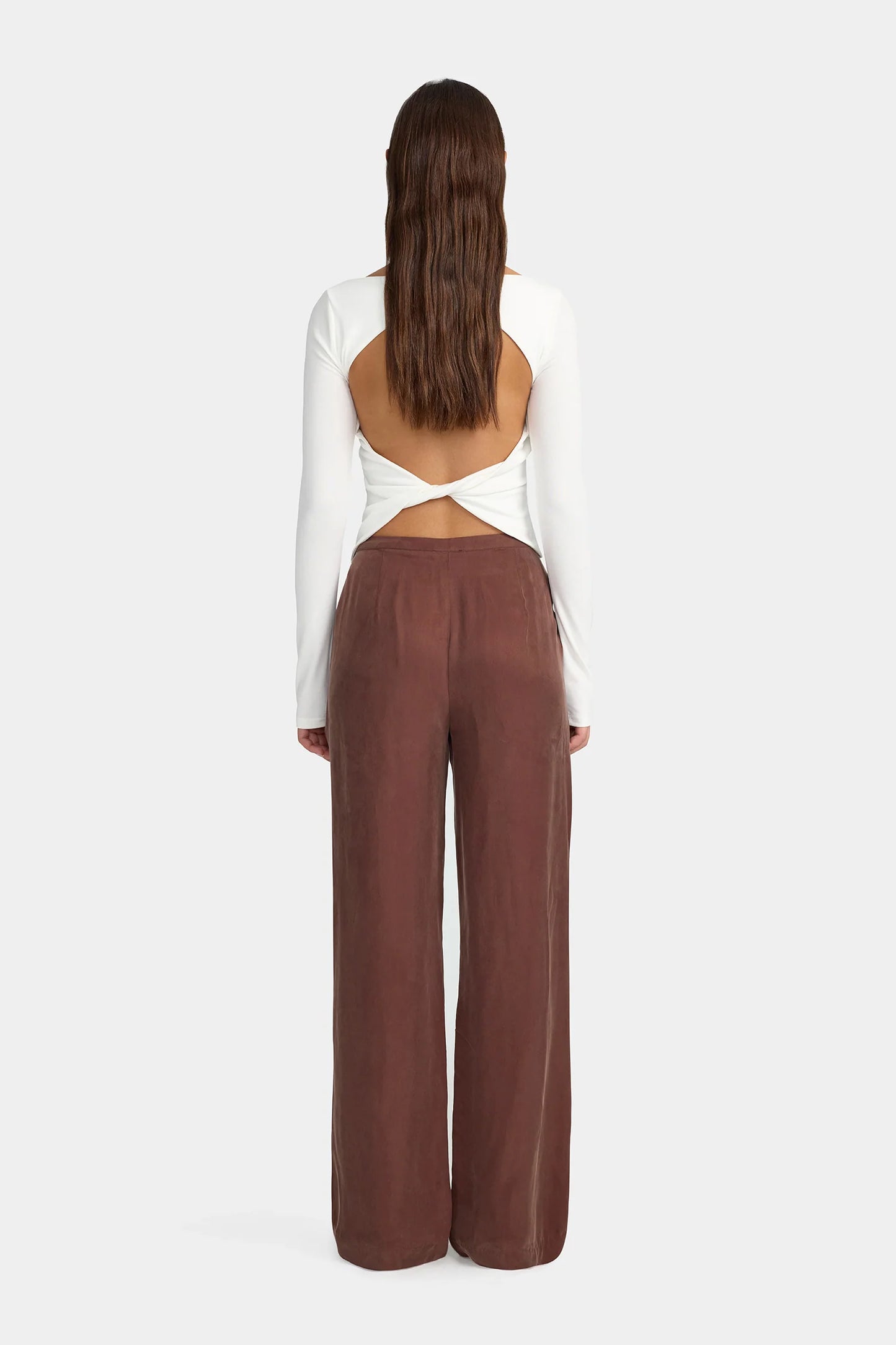 Crimson Cupro Pant - Mocha