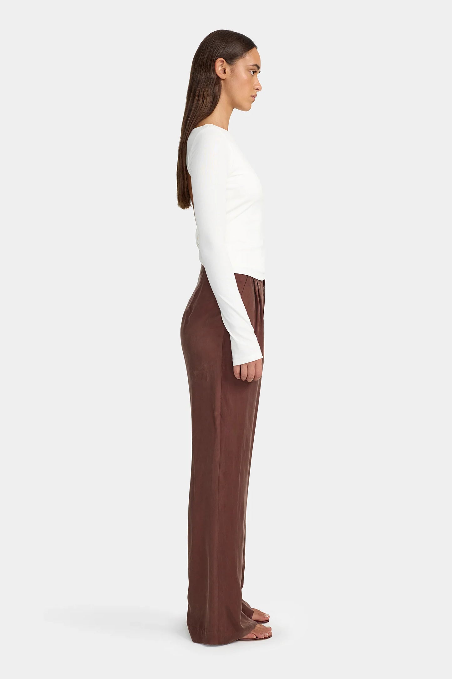 Crimson Cupro Pant - Mocha