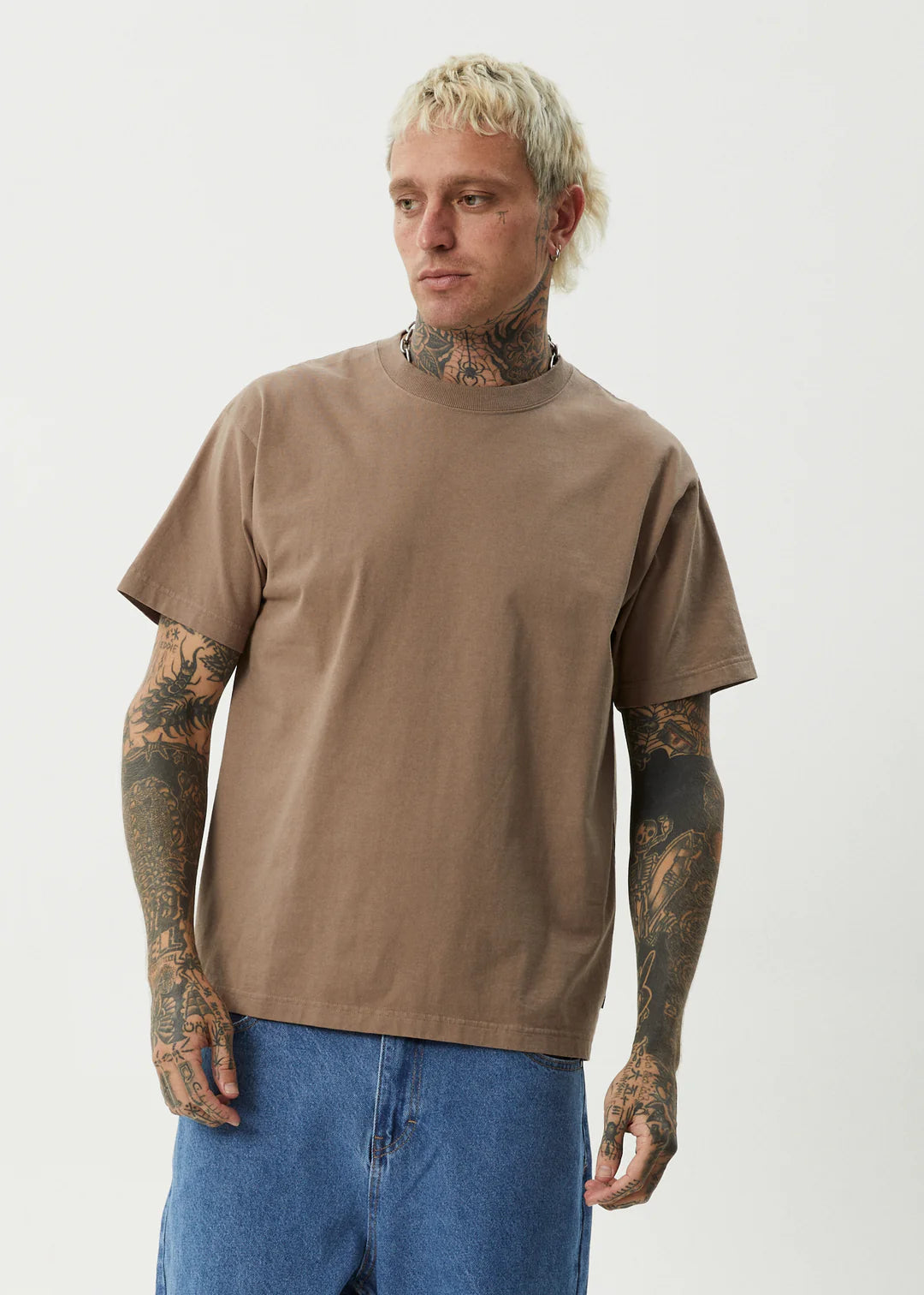 Genesis Heavyweight Recycled Boxy Tee - Fossil