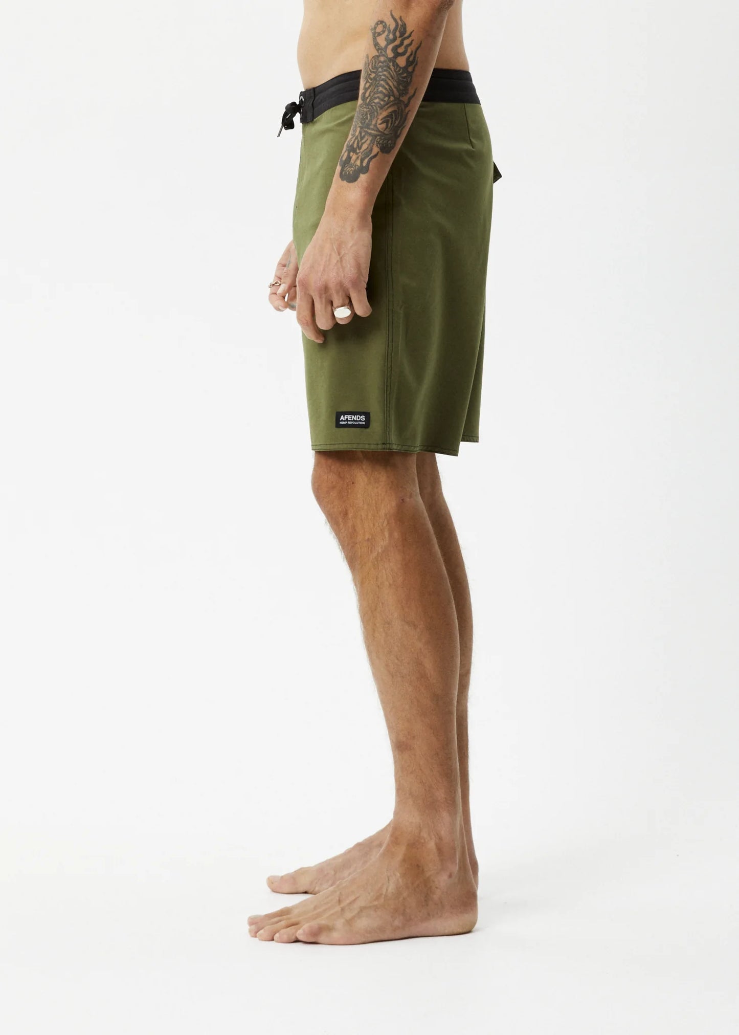 Surf Related Fixed Wait Boardshort 20" - Military