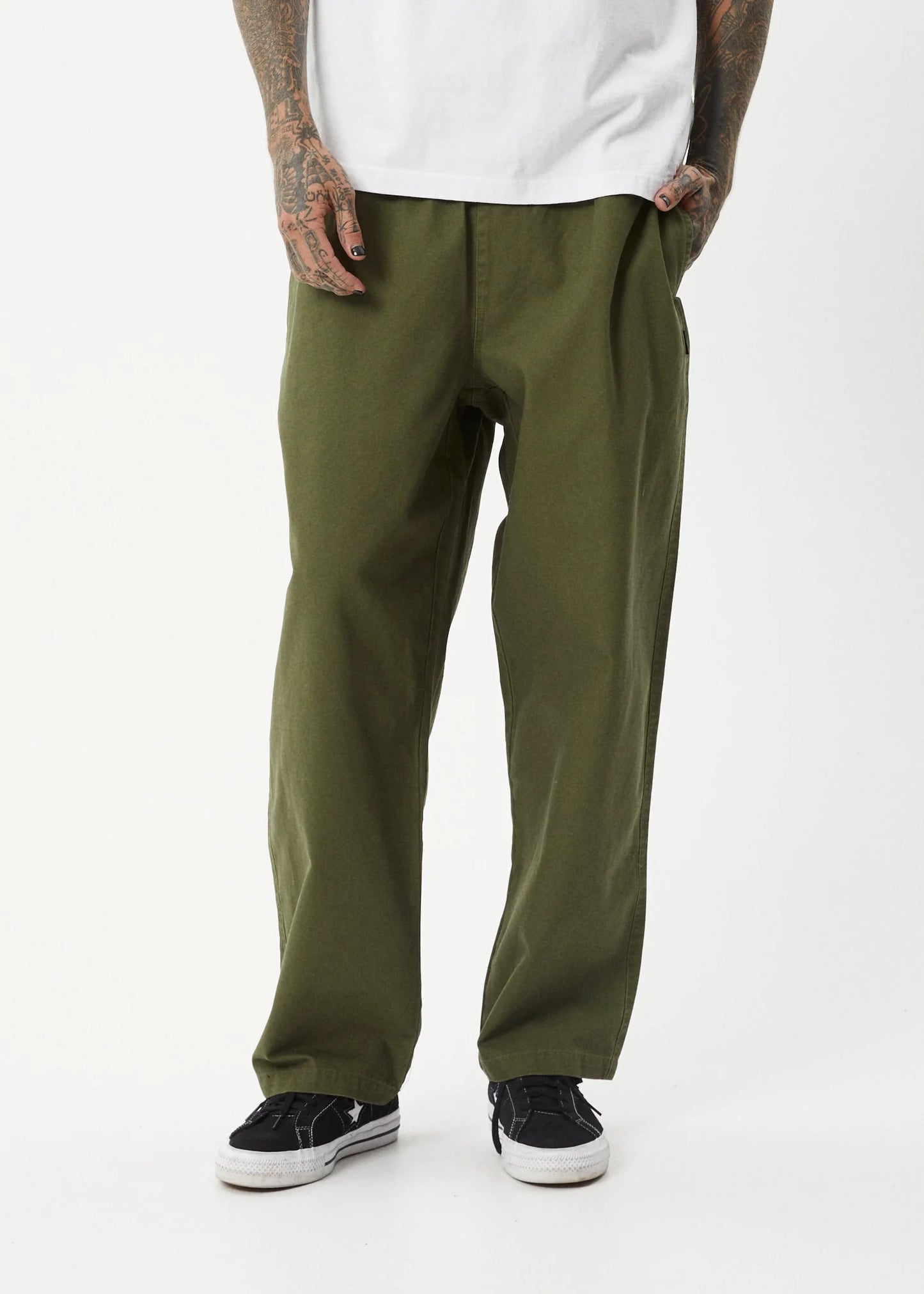 Ninety Eights Elastic Waist Pant - Military