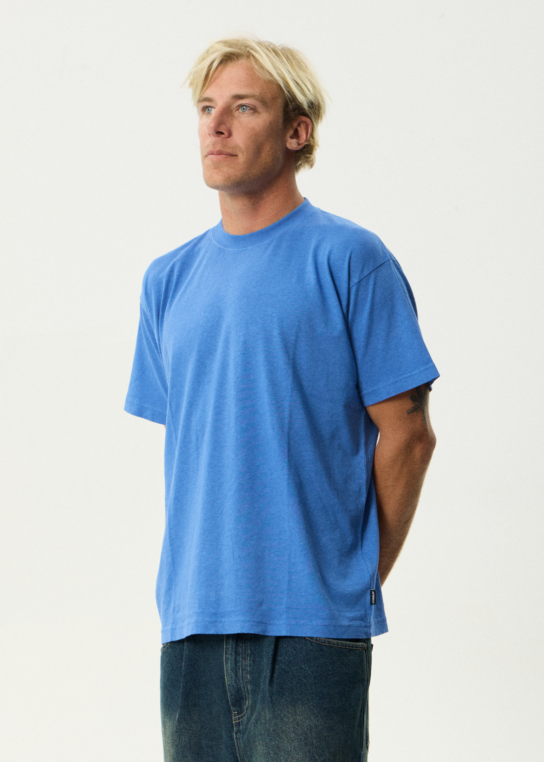 Foundation - Boxy Tee - Washed Marina