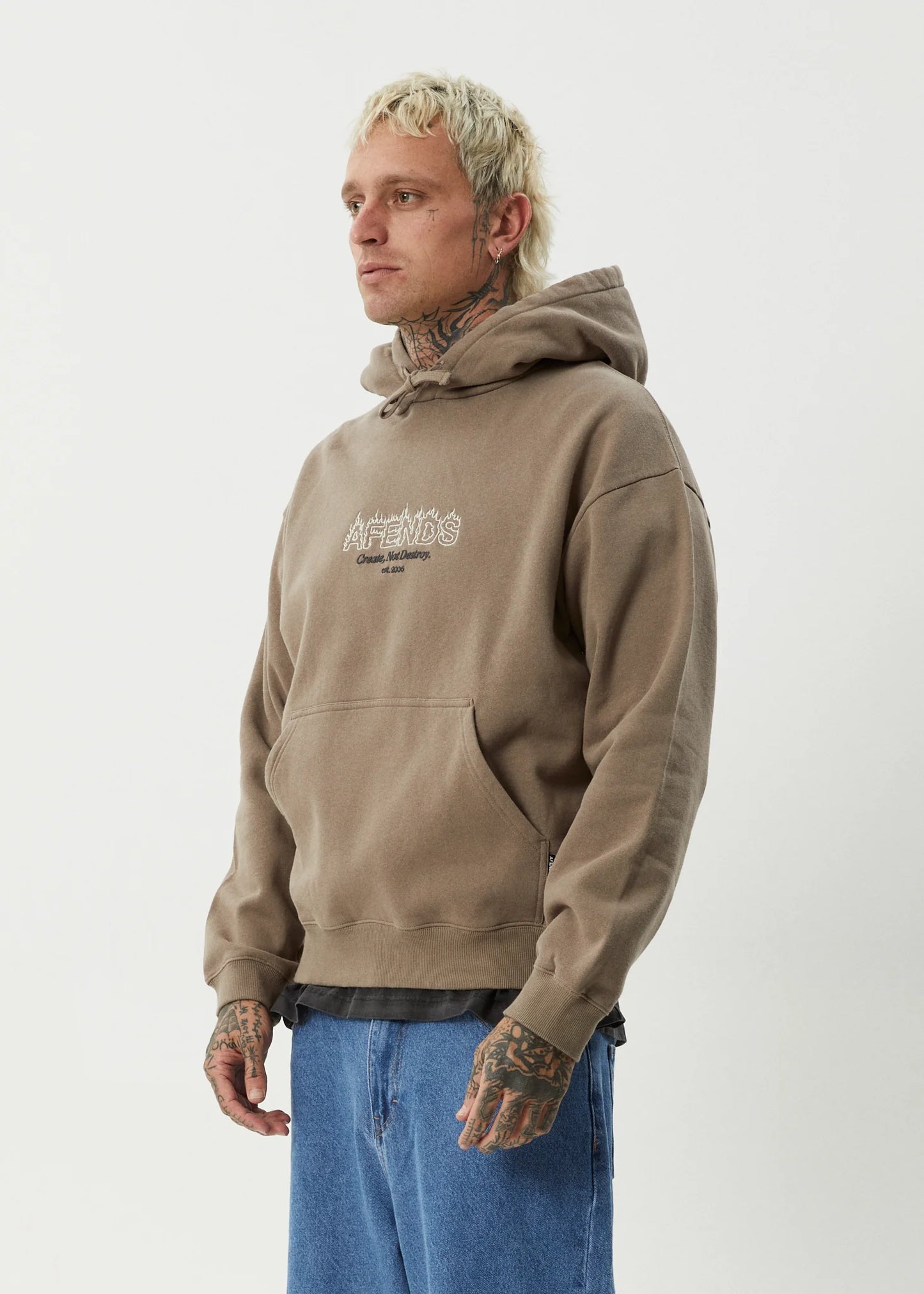 Ember Pull On Hood - Fossil