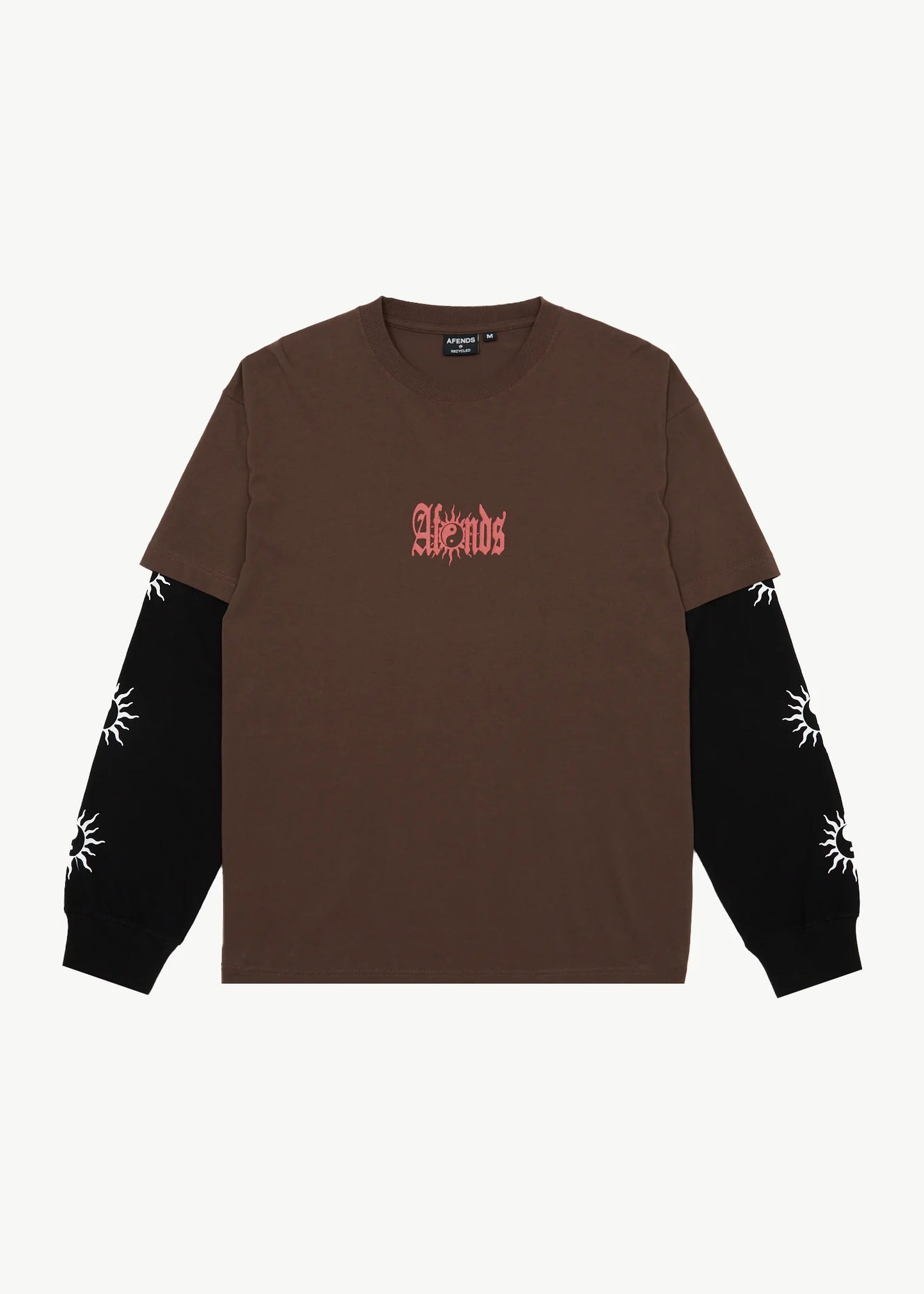 Double Trouble Layered Boxy Tee - Coffee