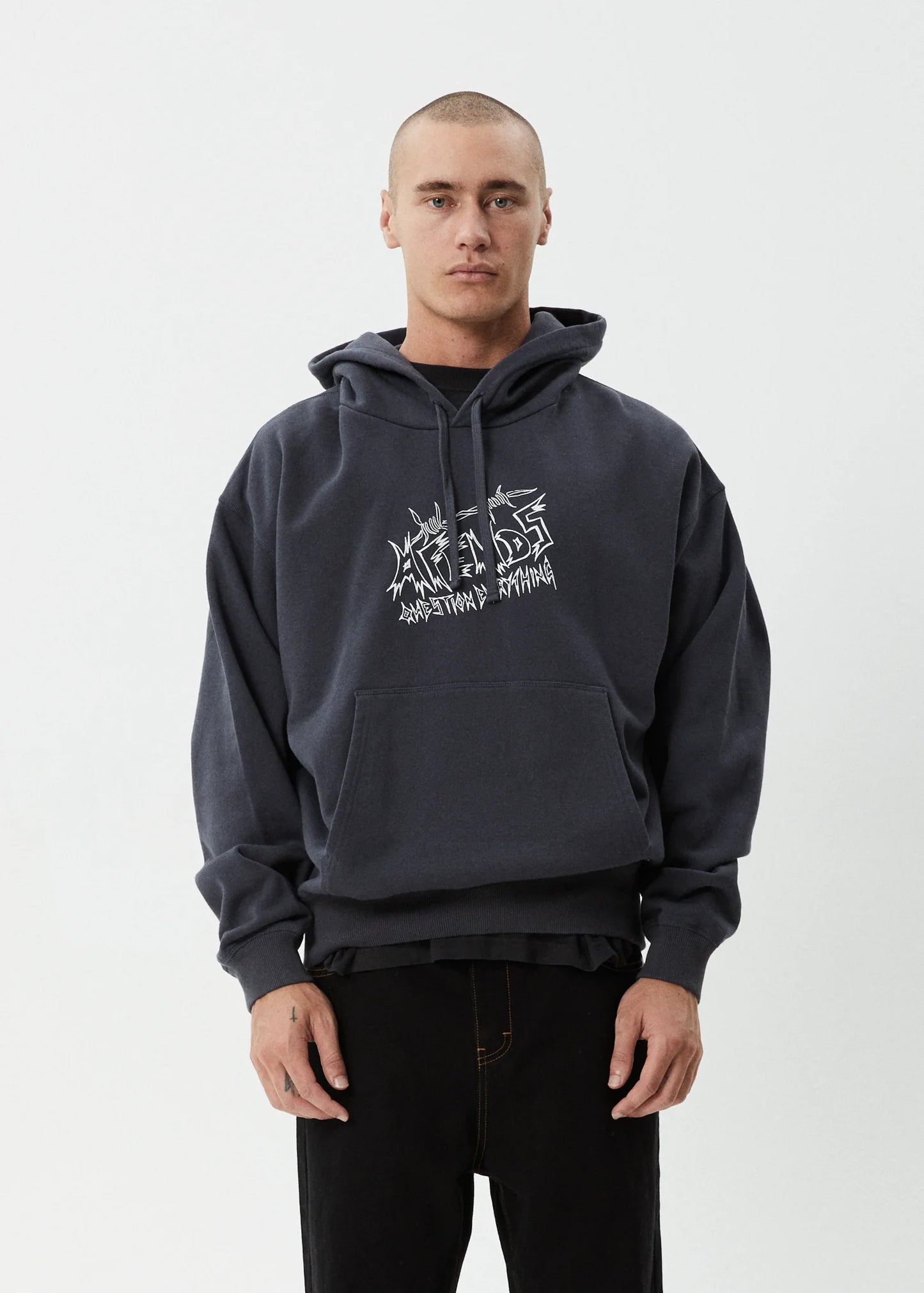 Moments Boxy Hoodie - Charcoal