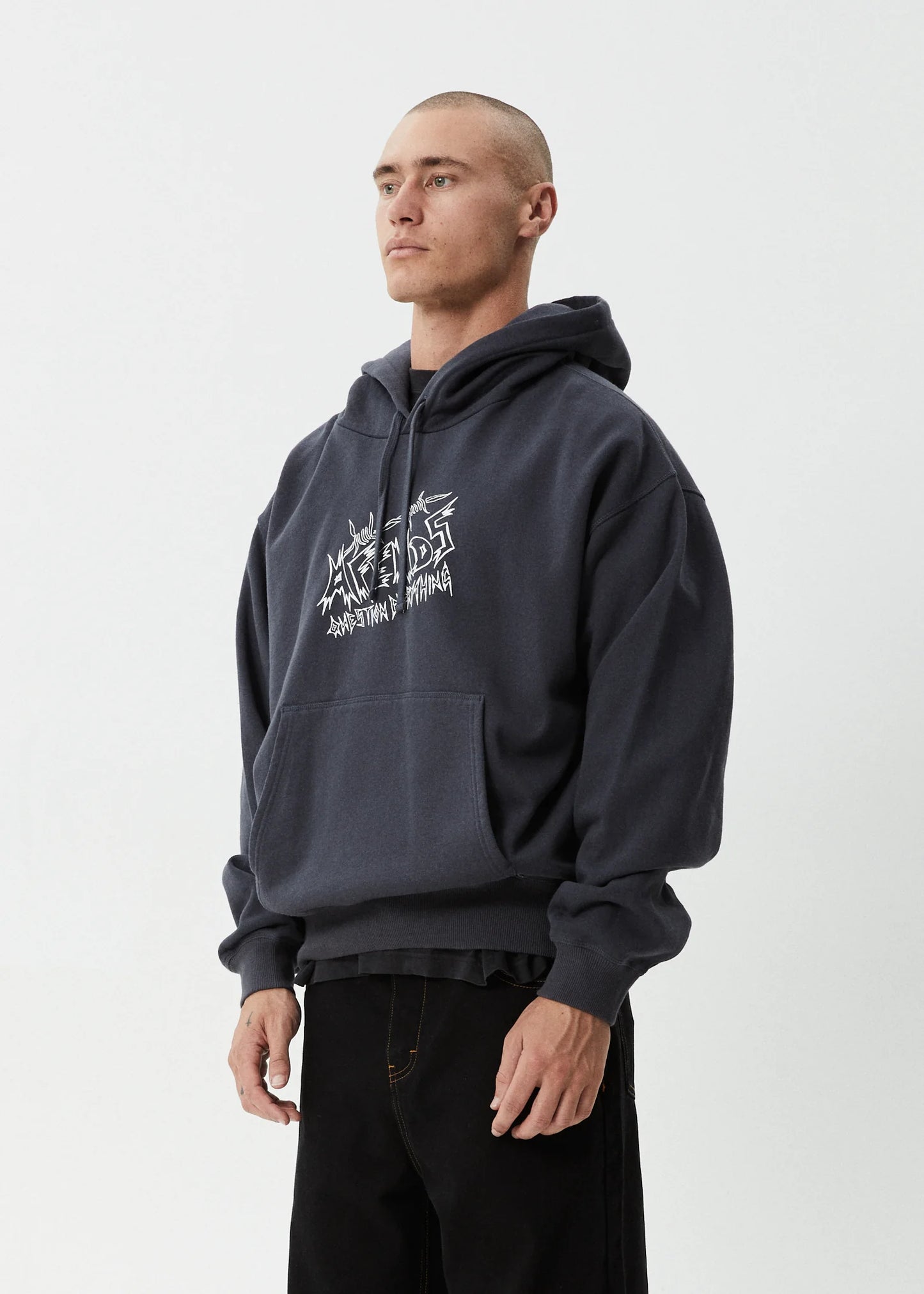 Moments Boxy Hoodie - Charcoal