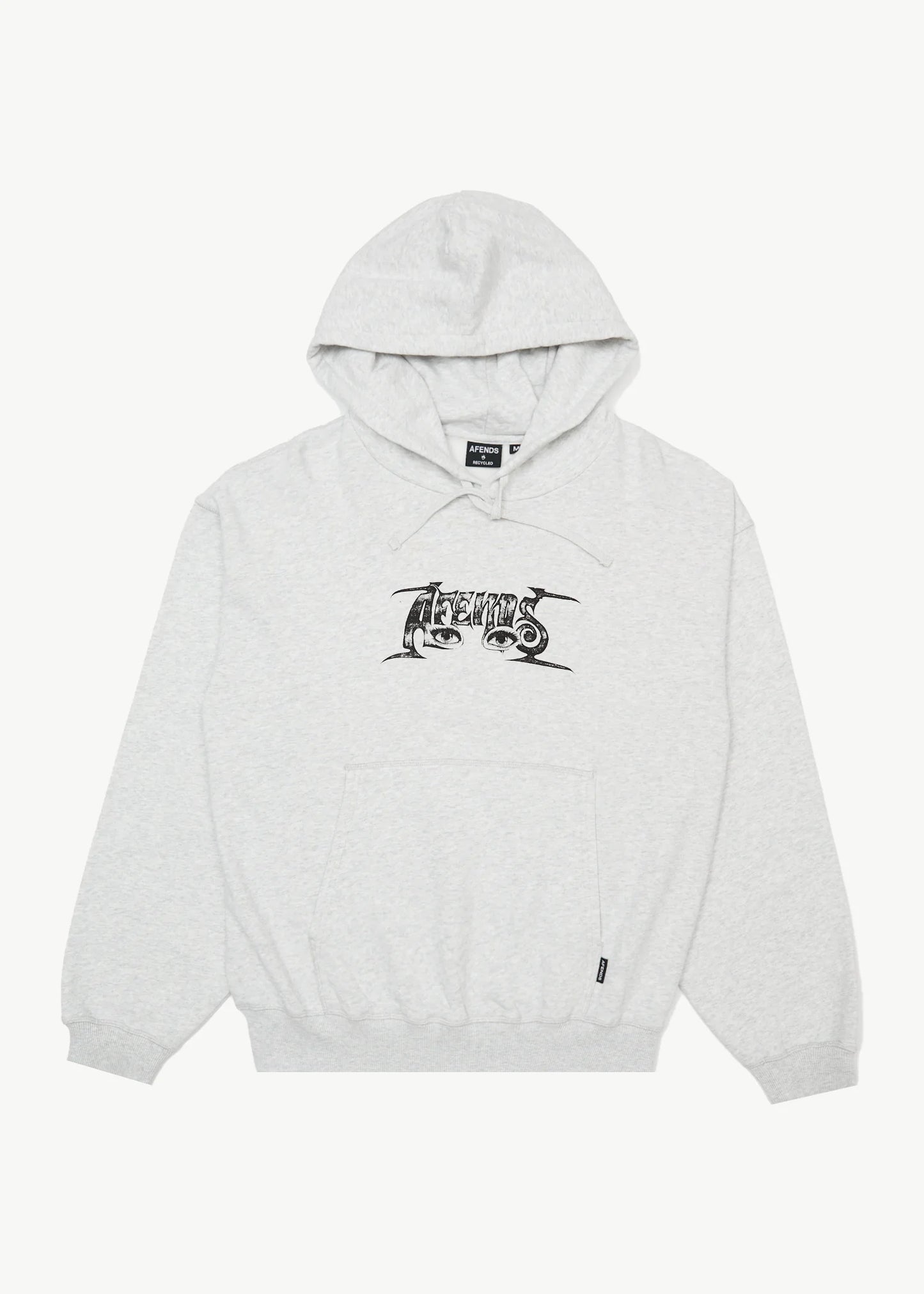 All Eyez Boxy Hoodie - Grey Marle