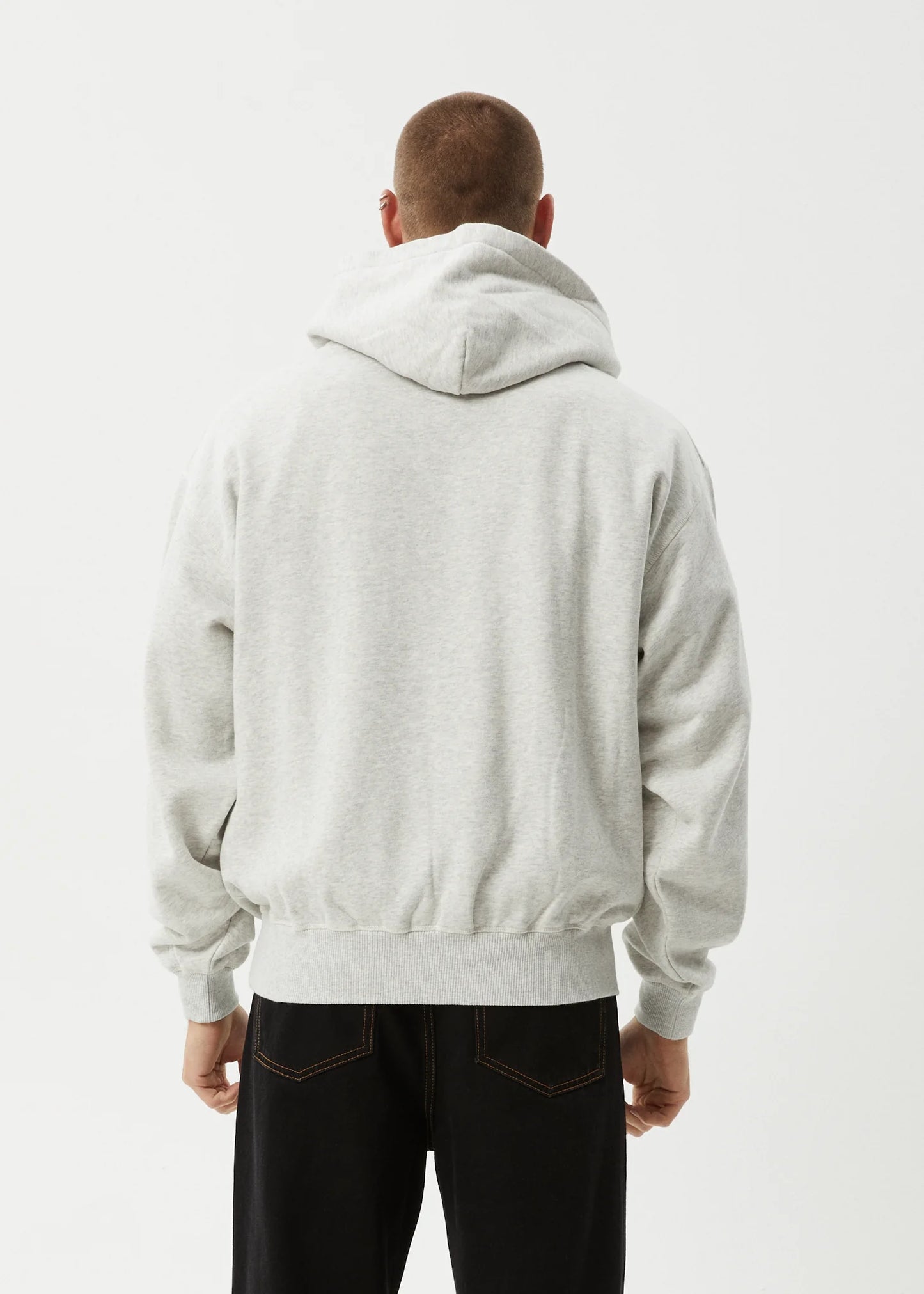 All Eyez Boxy Hoodie - Grey Marle