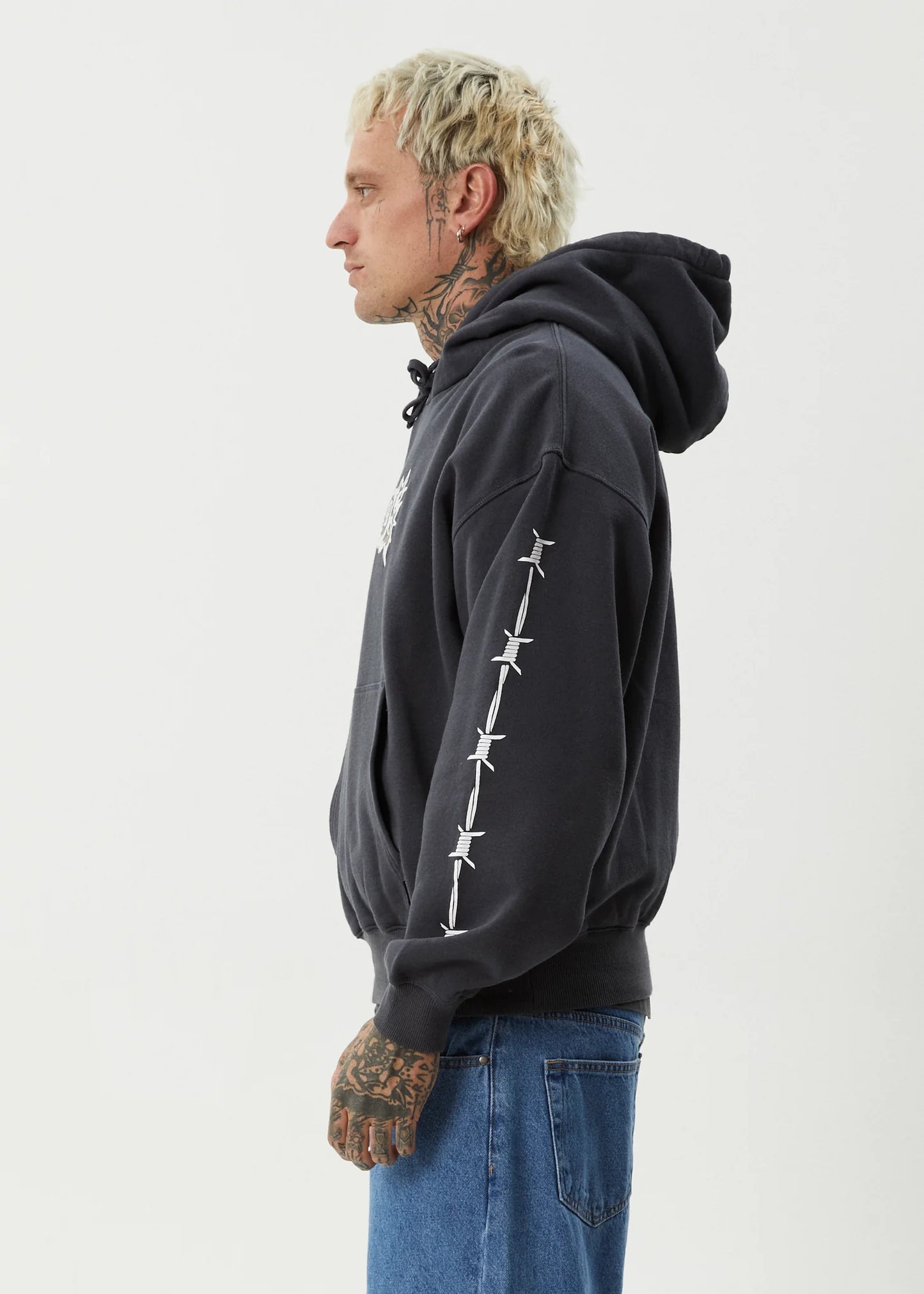 Hidden Boxy Hoodie - Charcoal