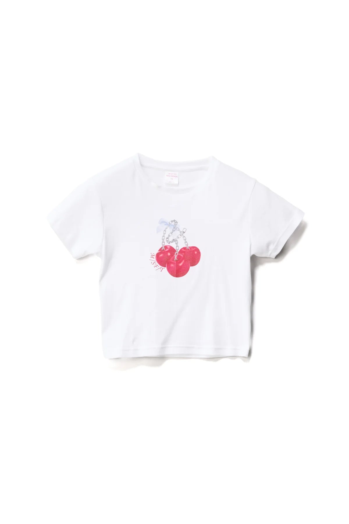 Cherry Rype Rib Tee - Solid White