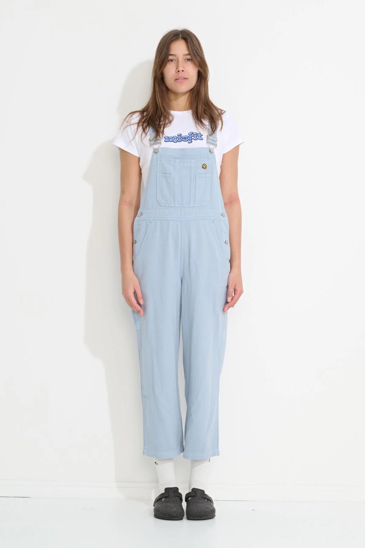 Heavenly People Overalls - Dusty Blue