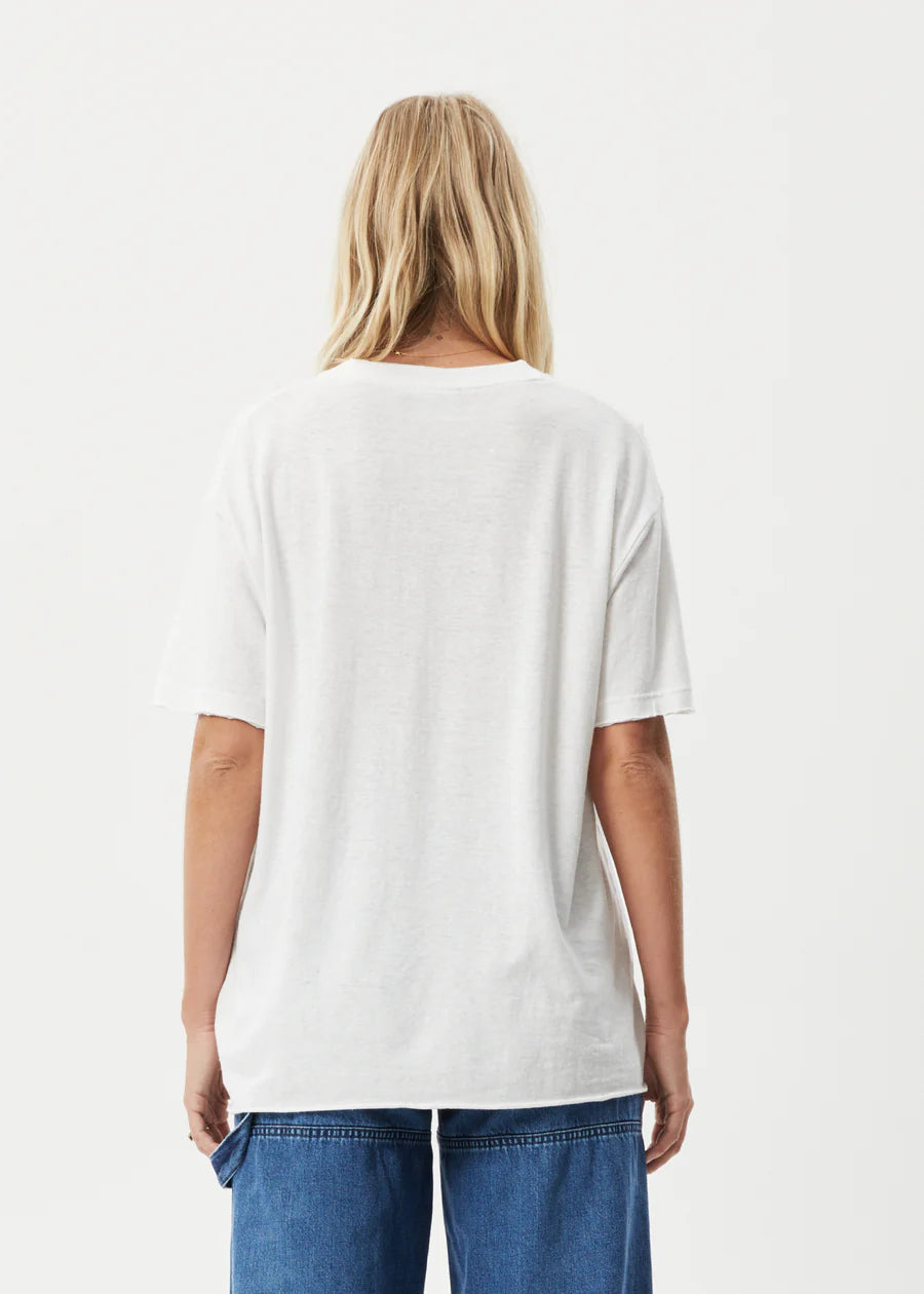 Slay - Hemp Oversized Tee - White