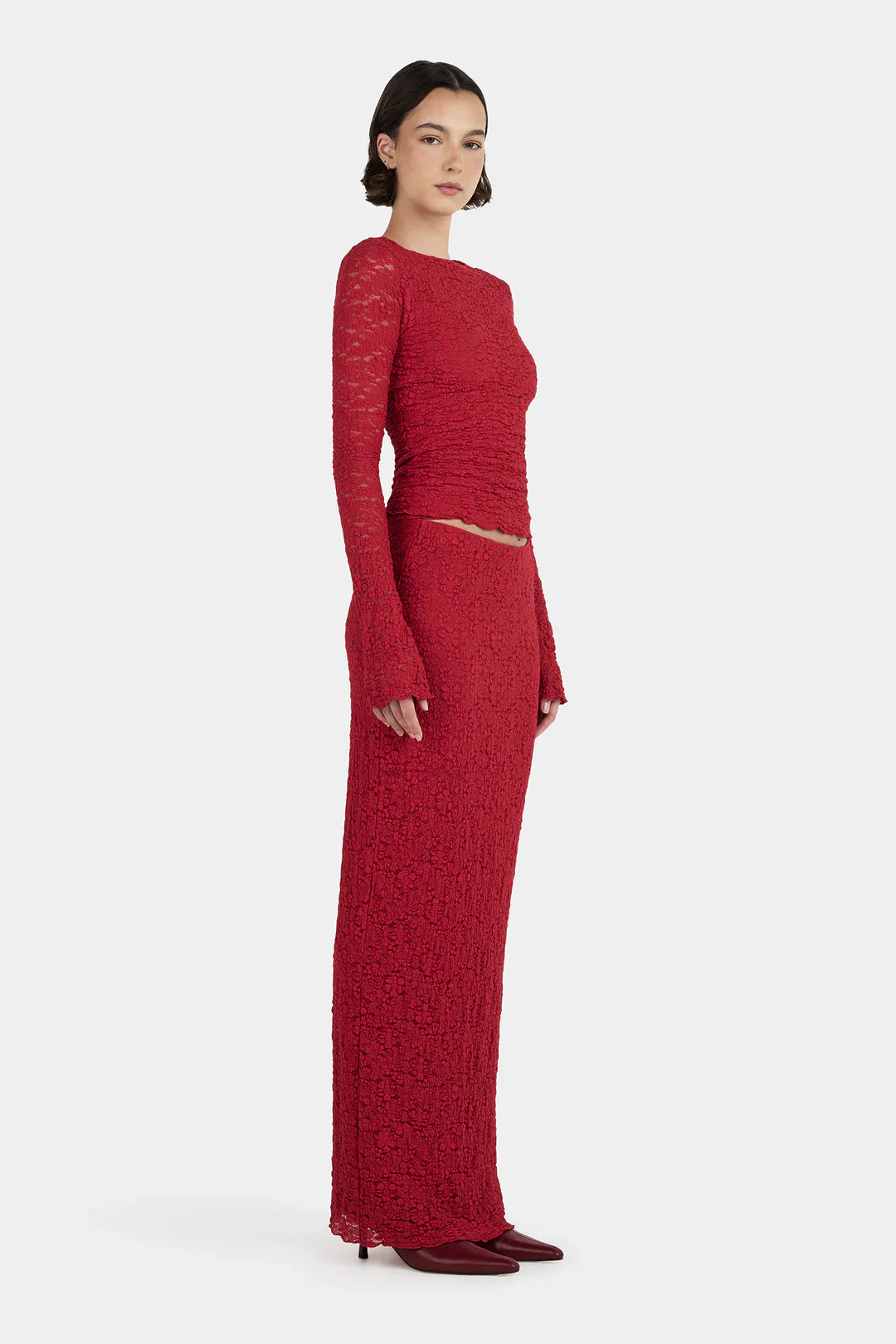 Olive Top - Tango Red