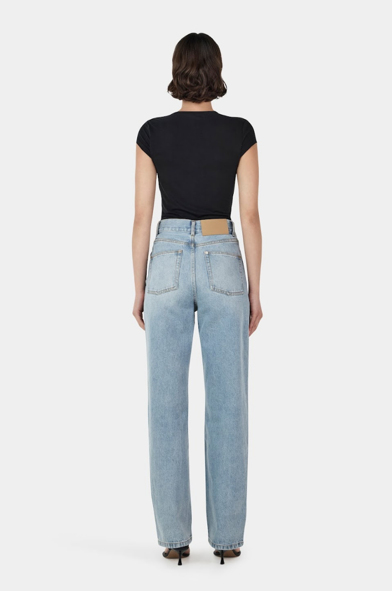 Rina Keyhole Tee - Black