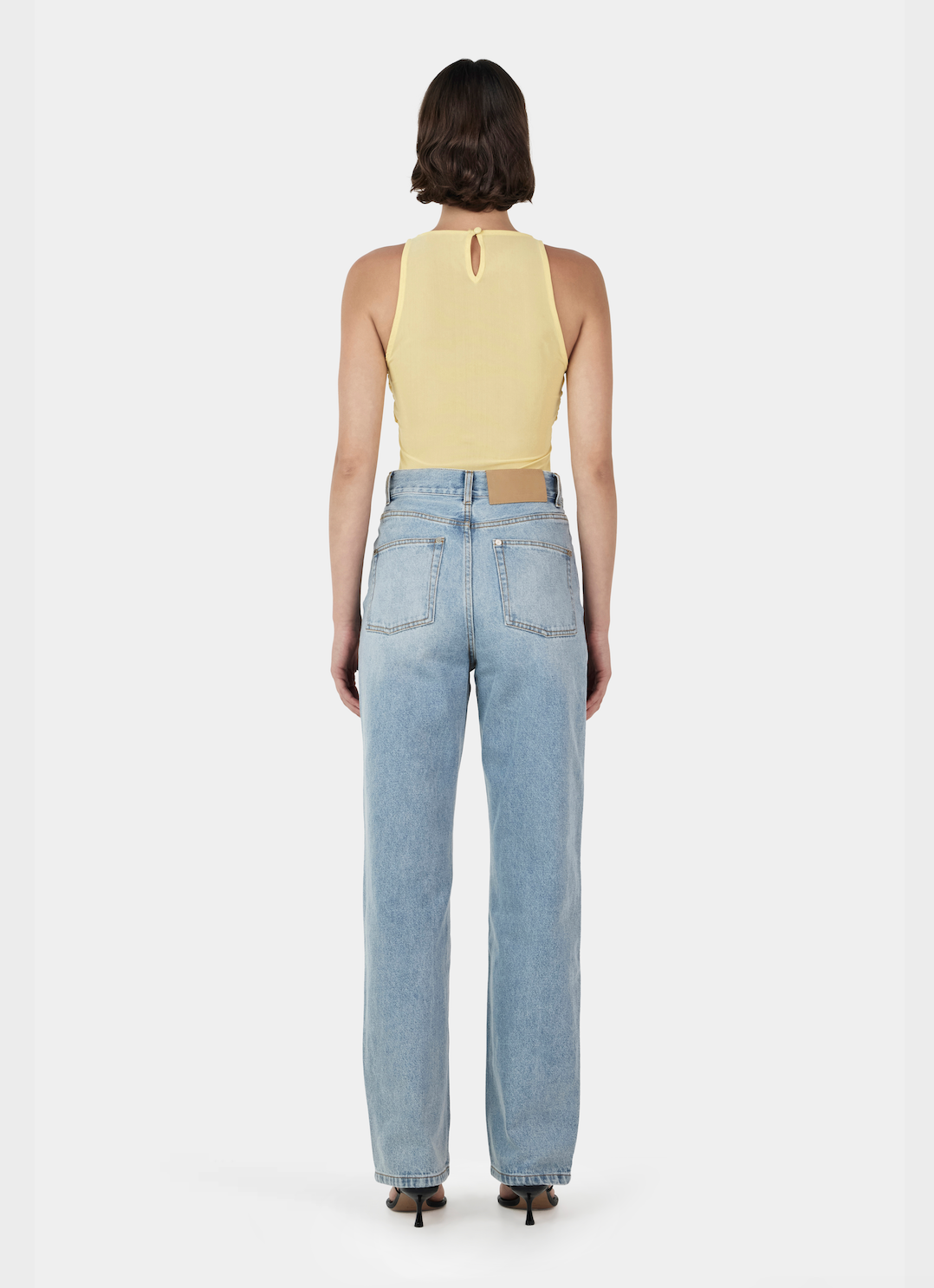 Halsey Mesh Top - Yellow