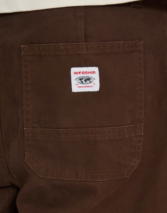 Canvas Utility Short - Choc Brown