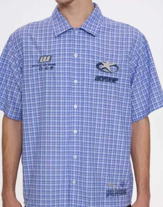 Injection Short Sleeve Shirt -Blue