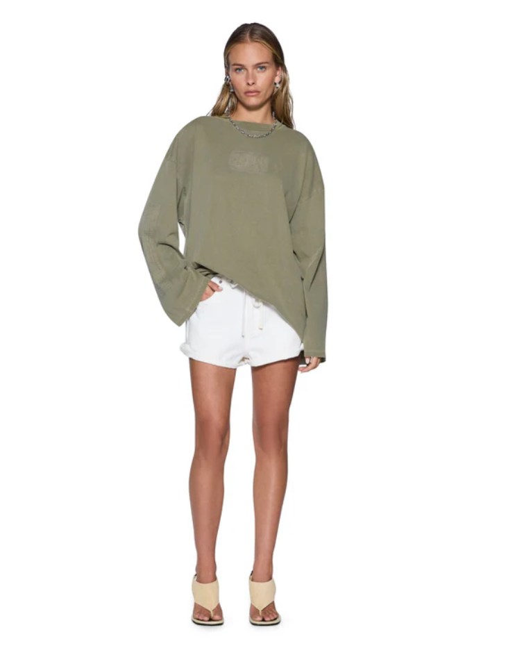 State Stencil Boyfriend LS Tee - Militant