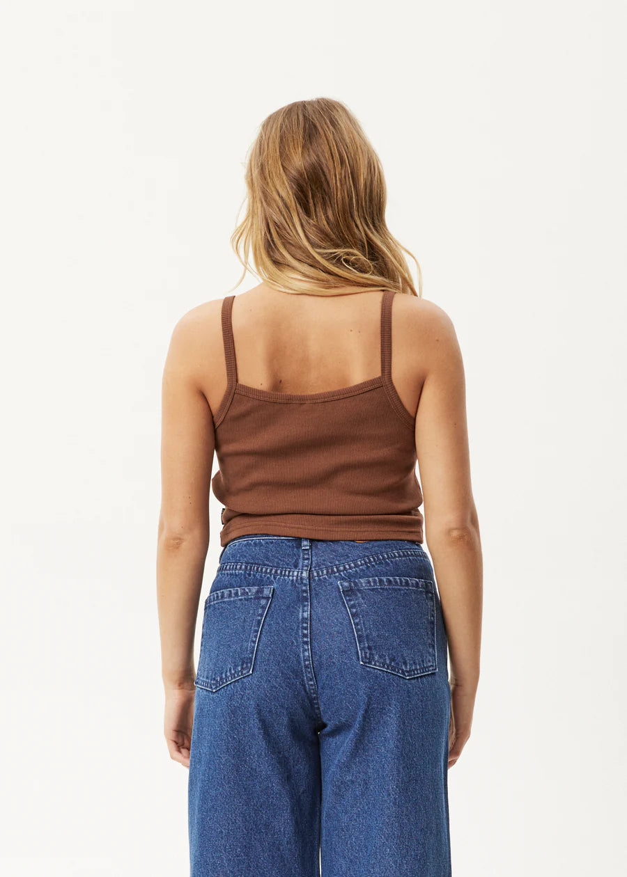 Taylor - Organic Rib Singlet - Toffee