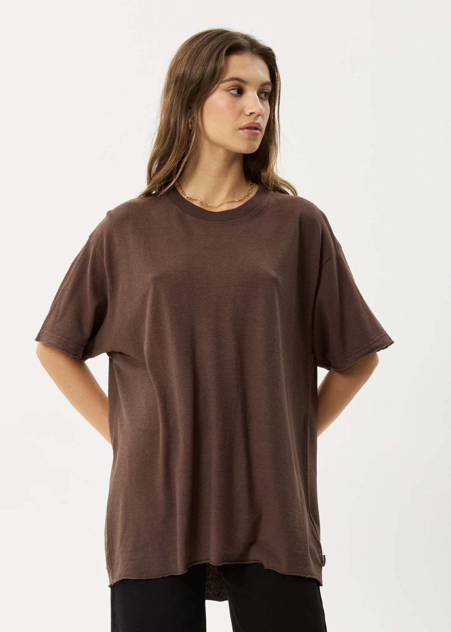 Slay Oversized Tee - Coffee