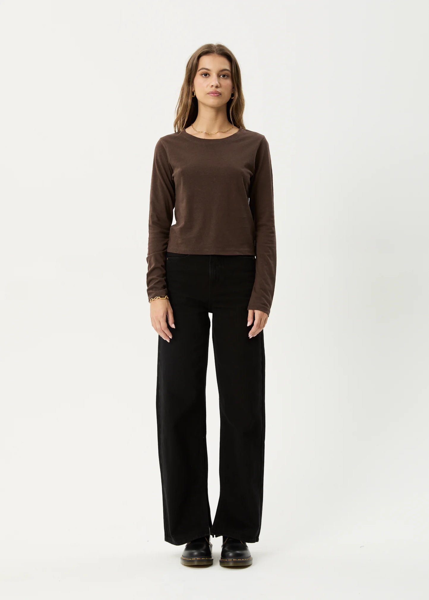 Elevate Long Sleeve Tee - Coffee