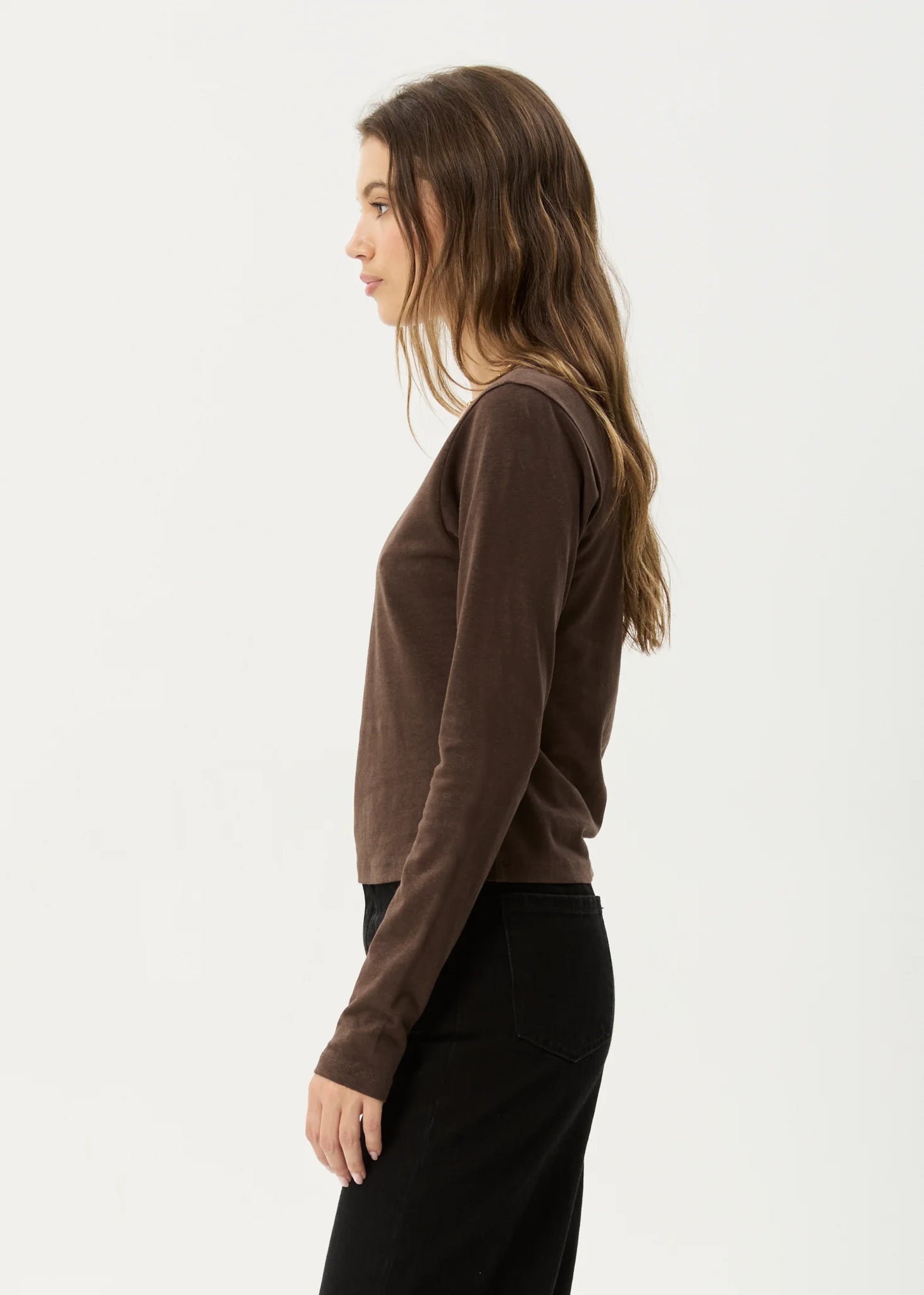 Elevate Long Sleeve Tee - Coffee