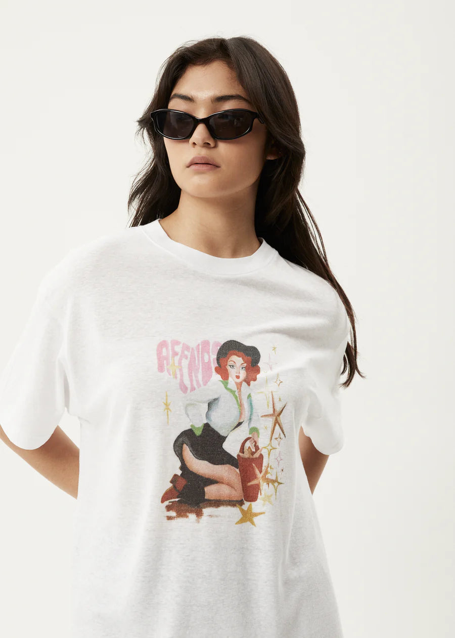 Worlds Above - Oversized T-Shirt - White