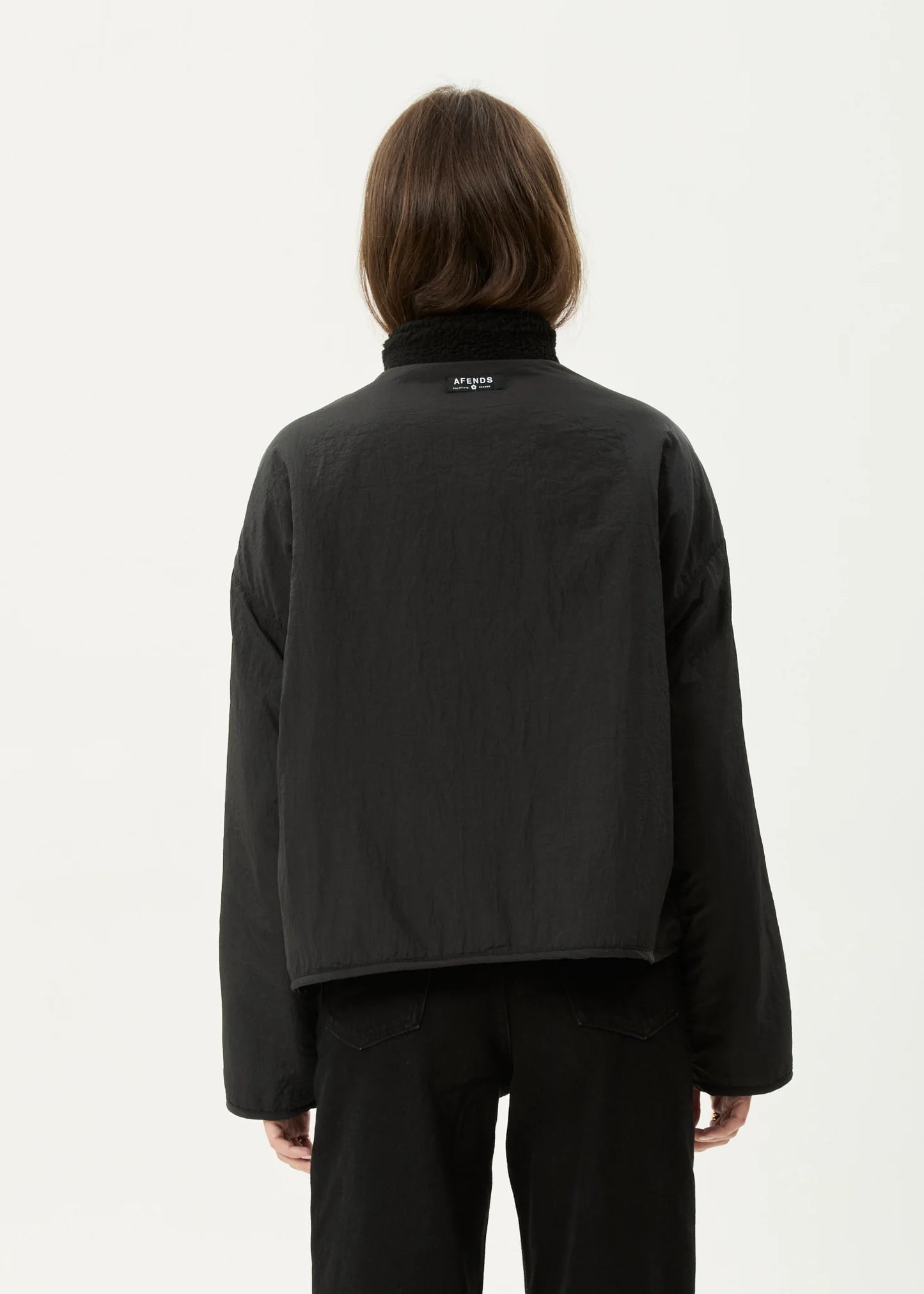 Berlin Reversible Polar Fleece Jacket - Black