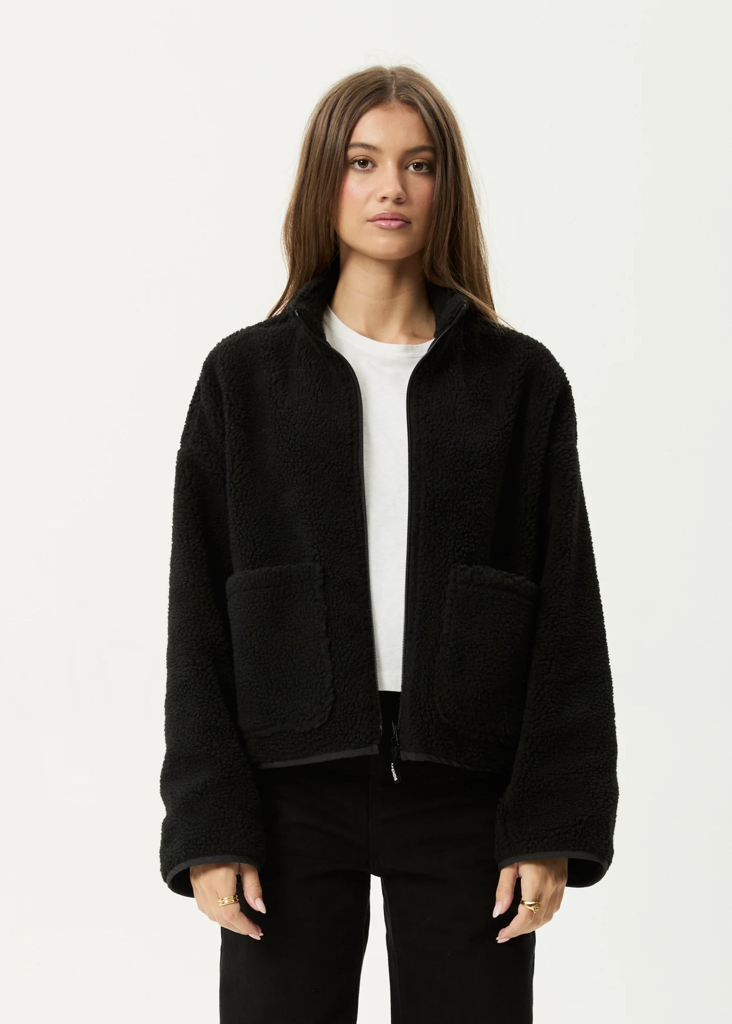 Berlin Reversible Polar Fleece Jacket - Black
