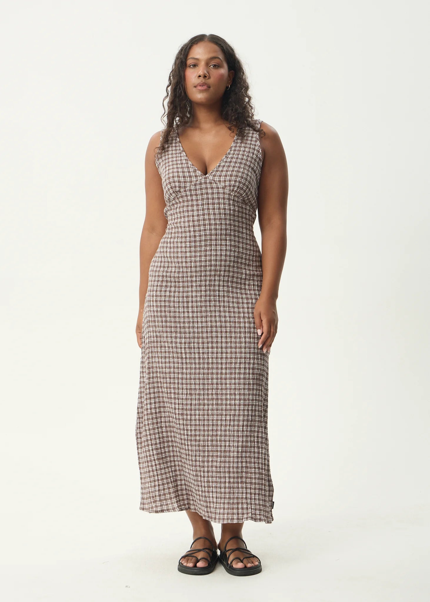 Base Seersucker Maxi Dress