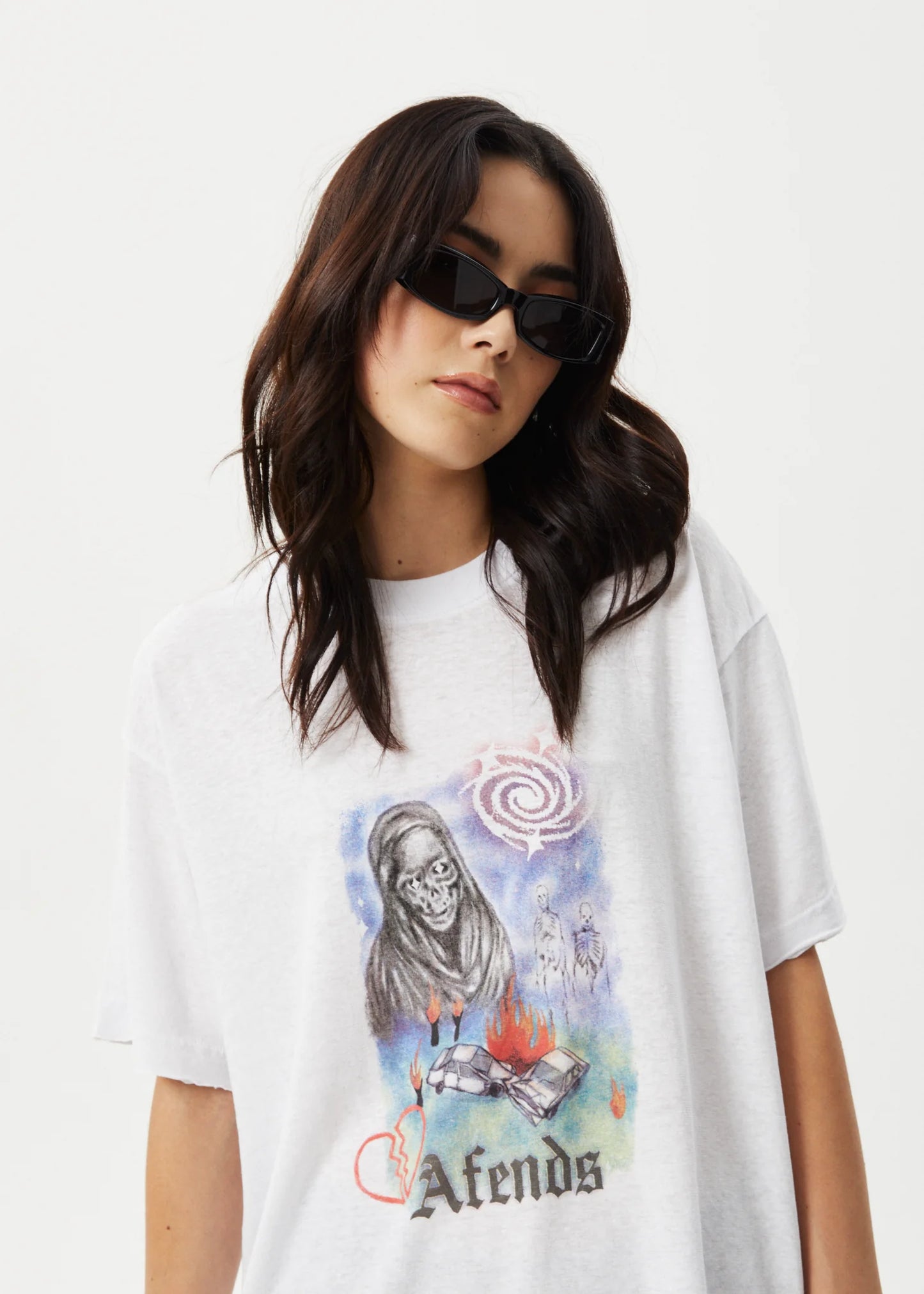 Nirvana Oversized Tee - White