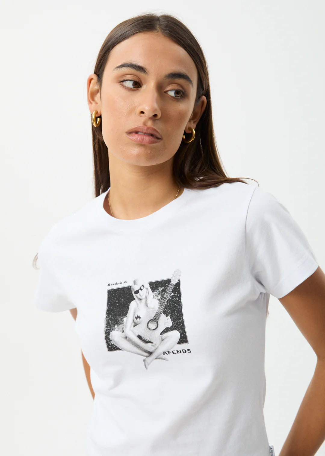 Classic Hits - Baby Tee - White